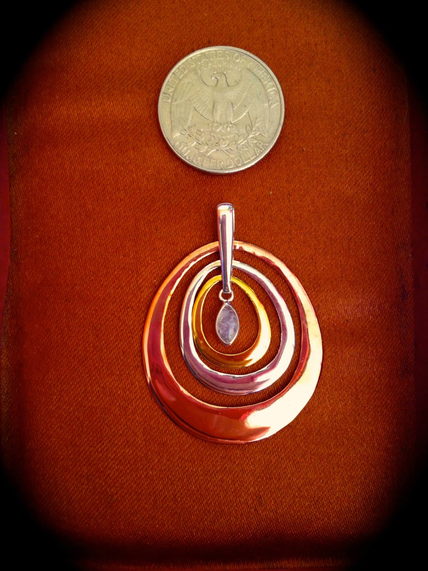 Ripple Pendant Liquid Fire Mantra