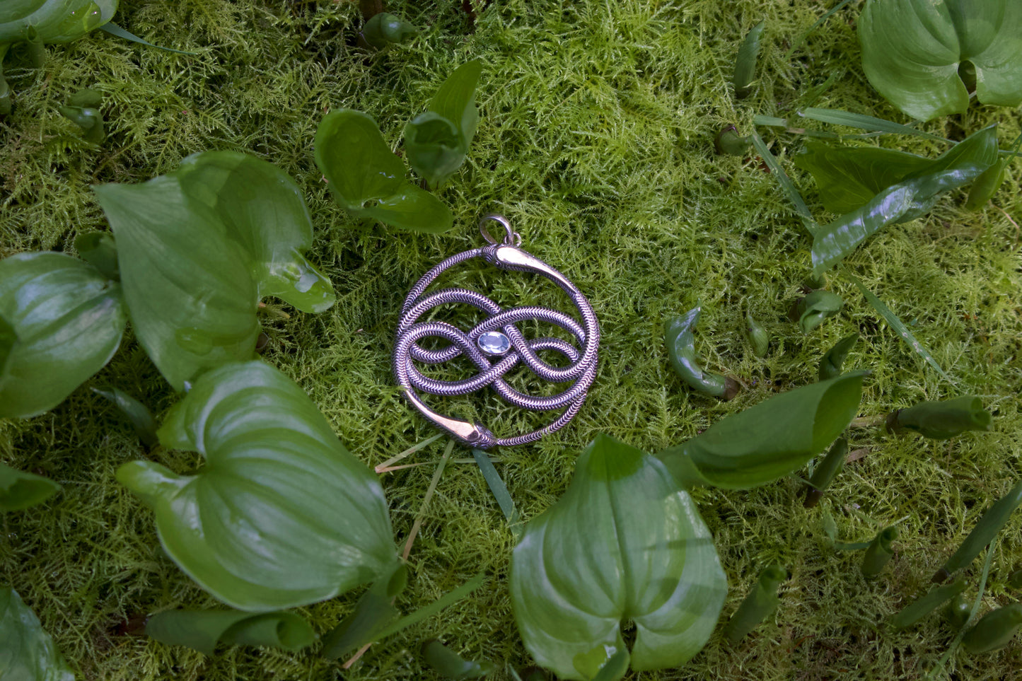 Auryn Snake Pendant Liquid Fire Mantra