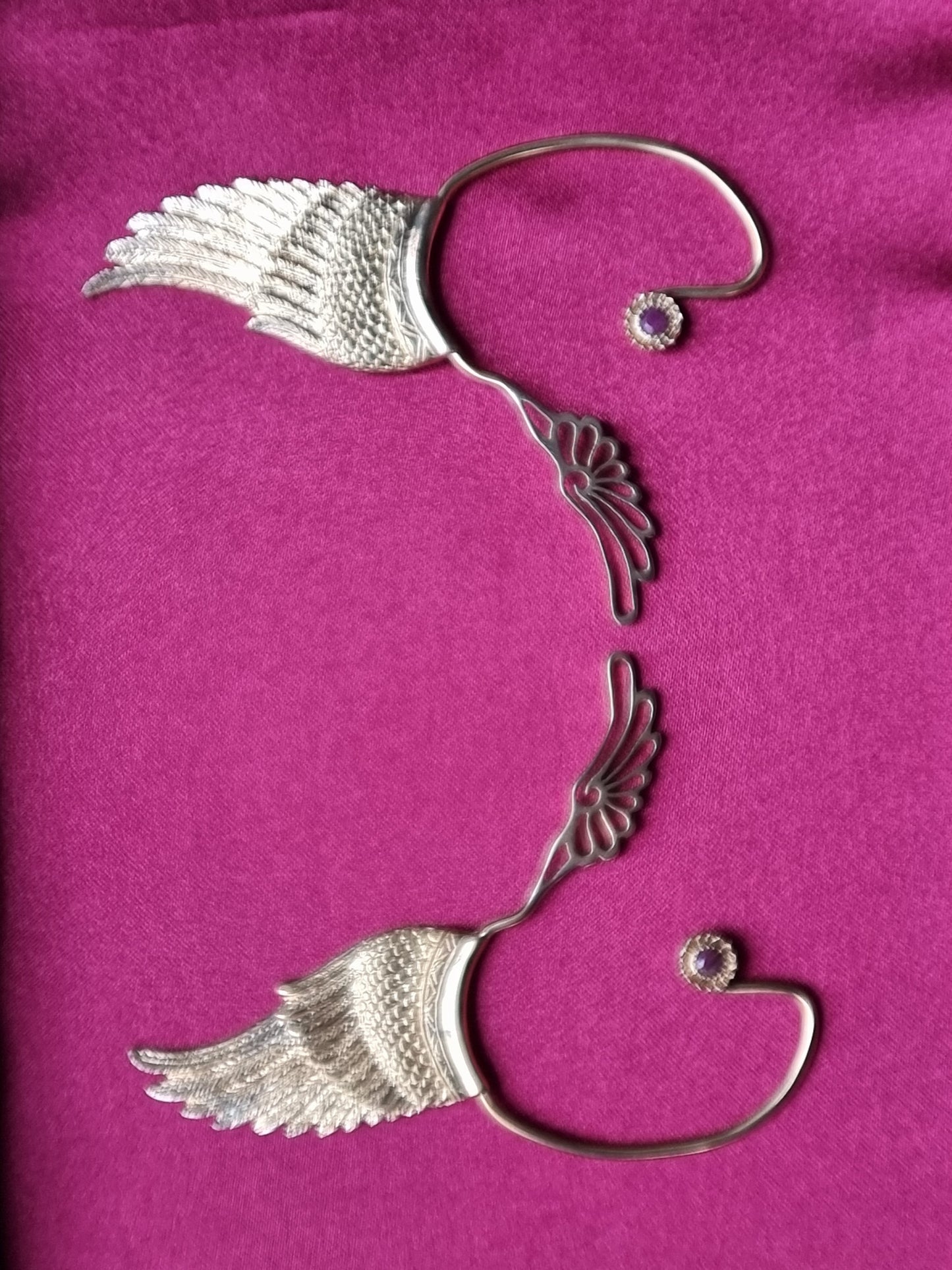 Wing Ear Cuffs - Brass Liquid Fire Mantra