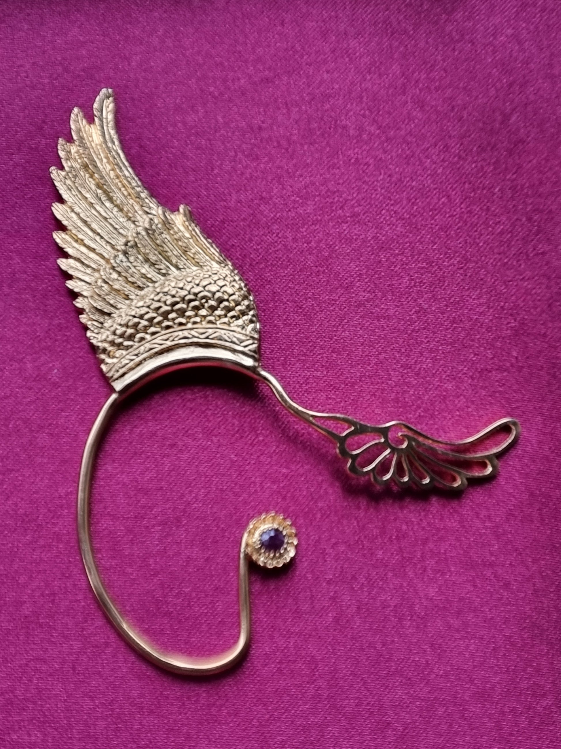 Wing Ear Cuffs - 24K Gold Plated Liquid Fire Mantra