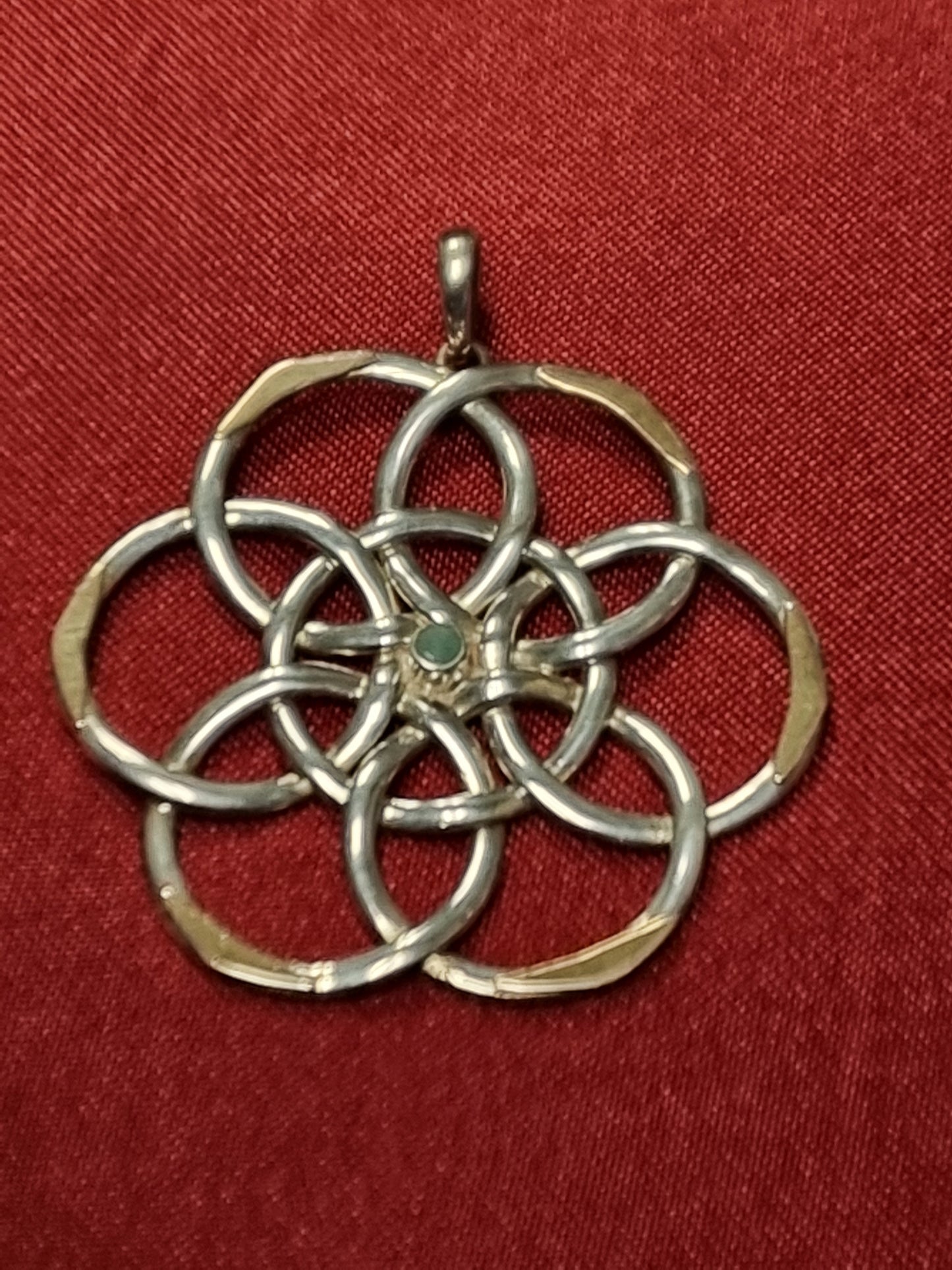 Seed of Life Pendant Liquid Fire Mantra