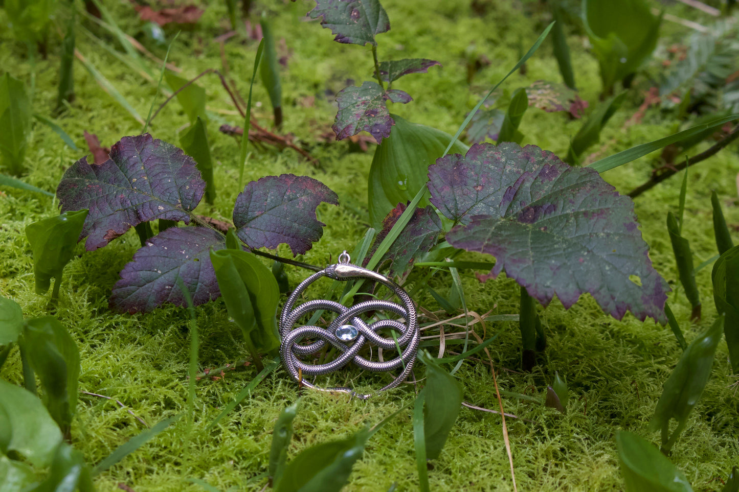 Auryn Snake Pendant Liquid Fire Mantra