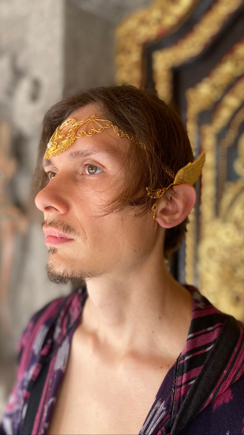 Wing Ear Cuffs - 24K Gold Plated Liquid Fire Mantra