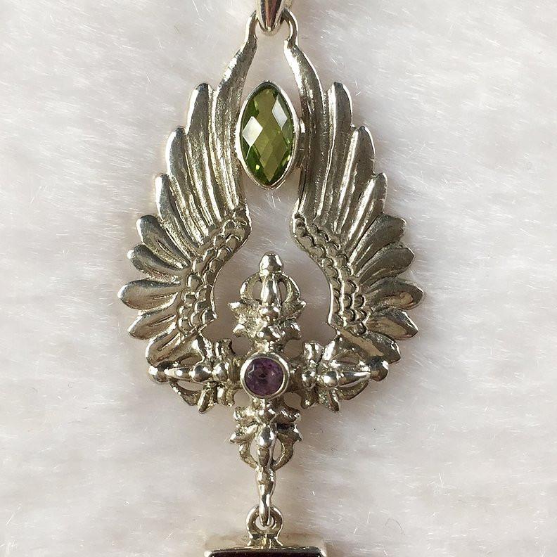 vajra pendant silver