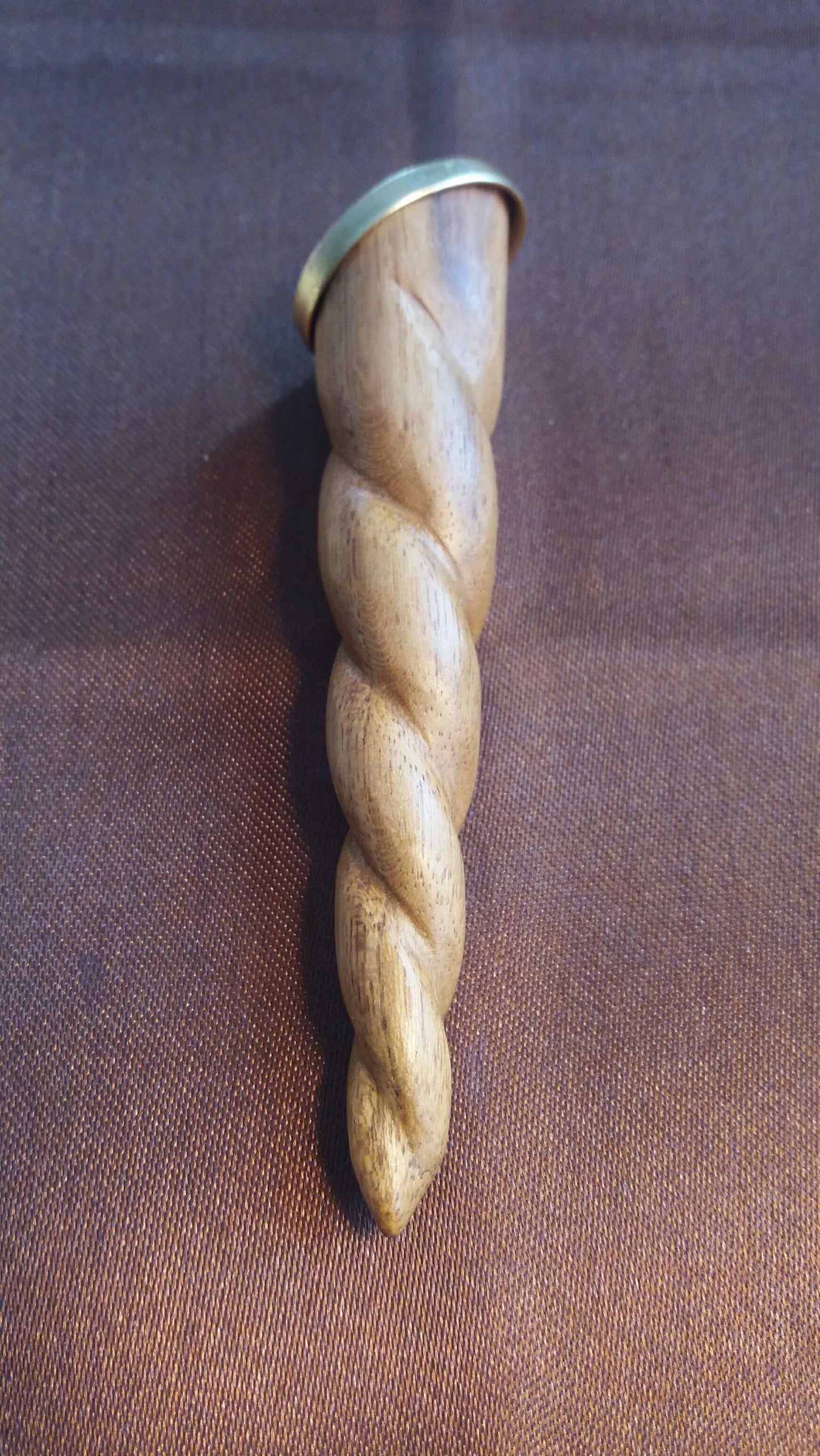 Unicorn Horn - Natural Wood Liquid Fire Mantra