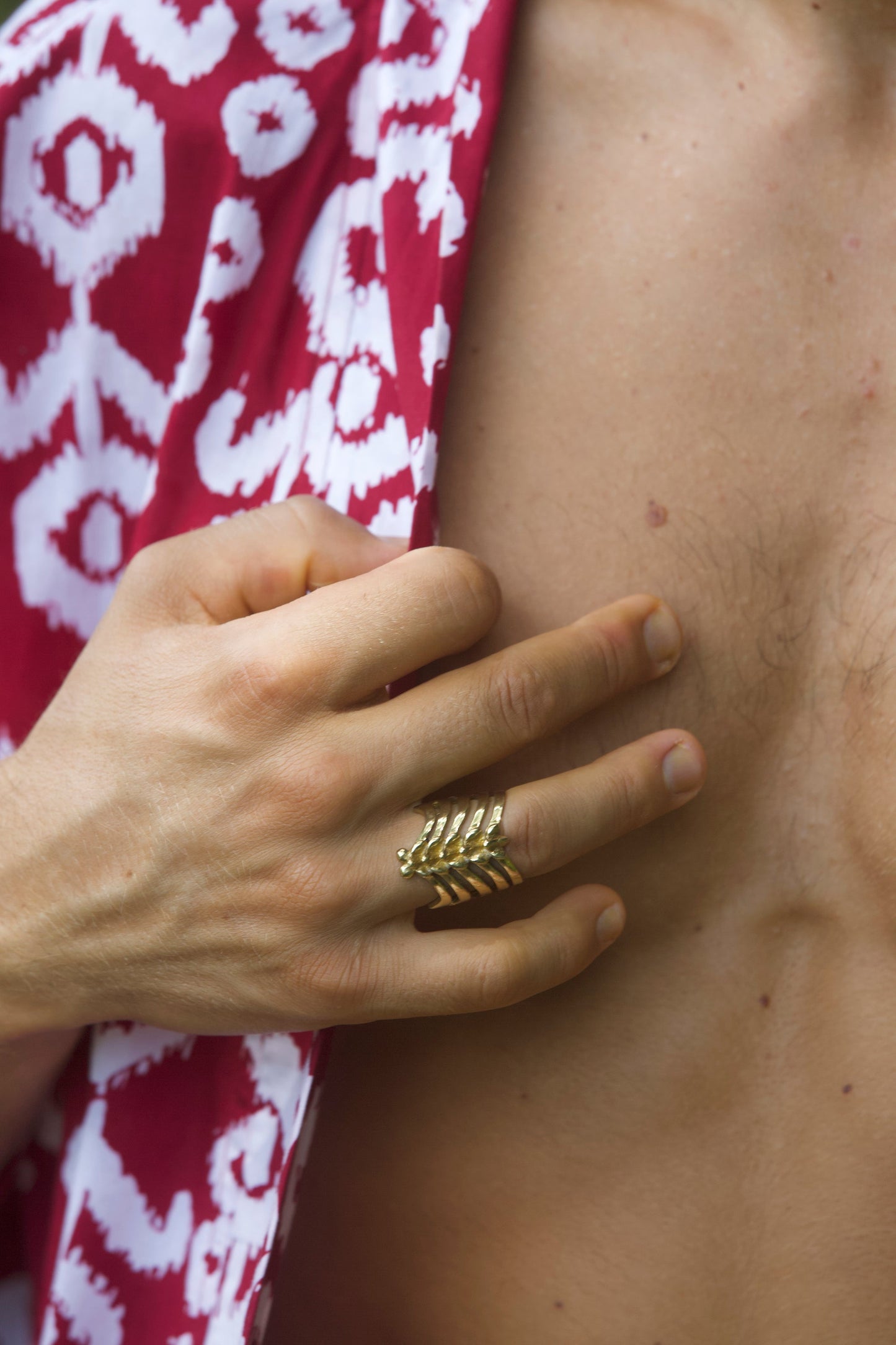 Vertebrae Ring Liquid Fire Mantra
