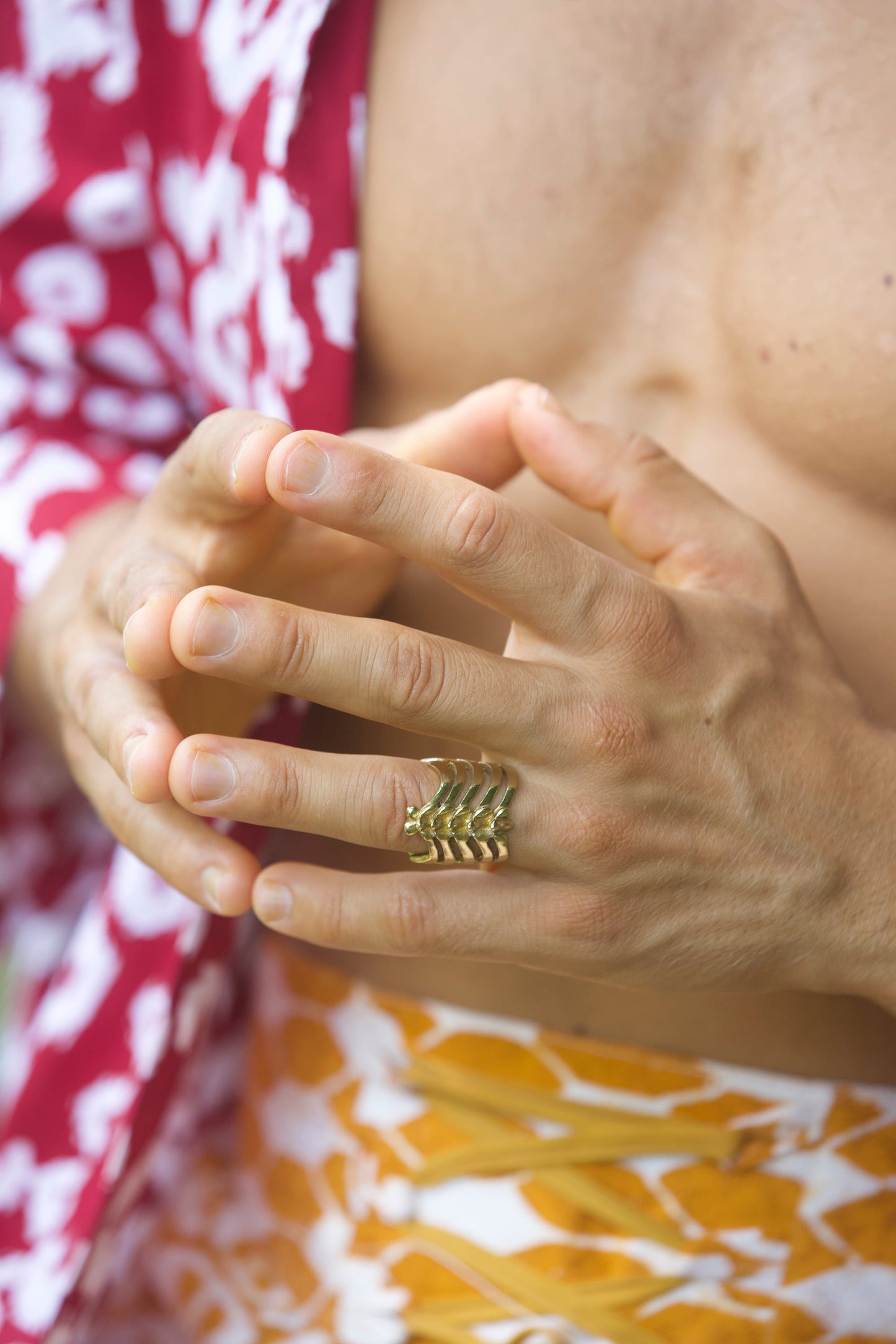 Vertebrae Ring Liquid Fire Mantra