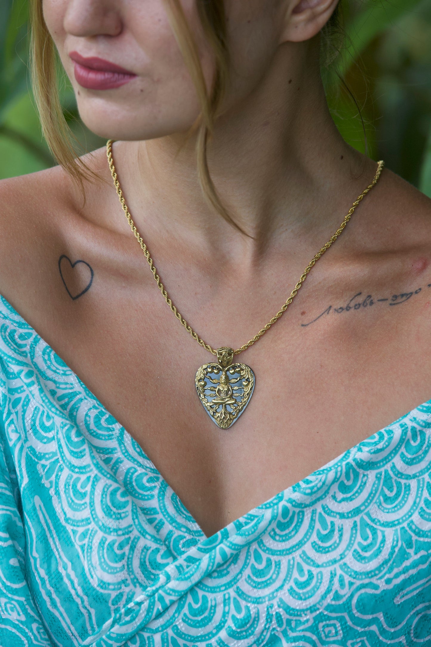 Tree of Life Knowledge Pendant Liquid Fire Mantra