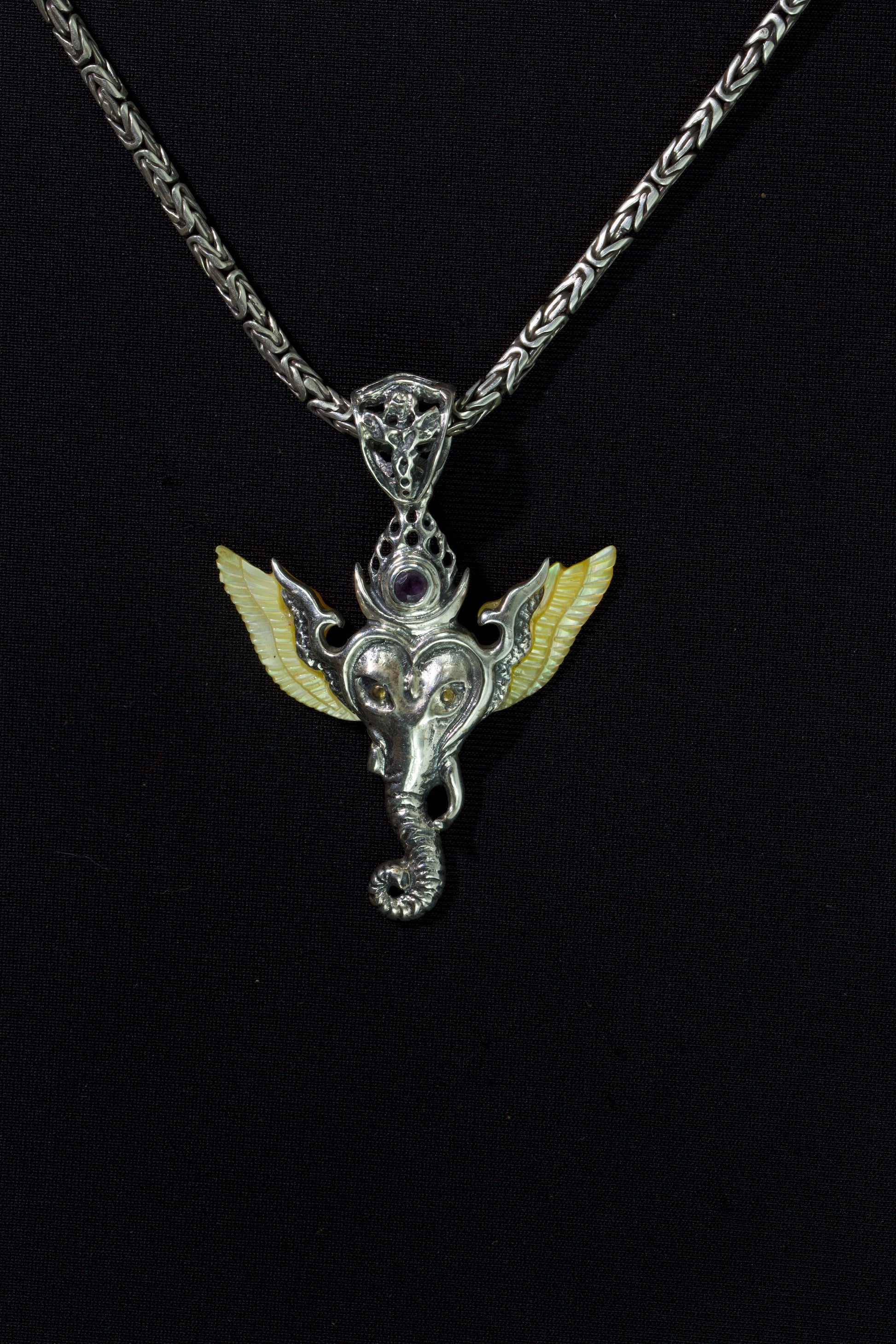 ganesha angel pendant small