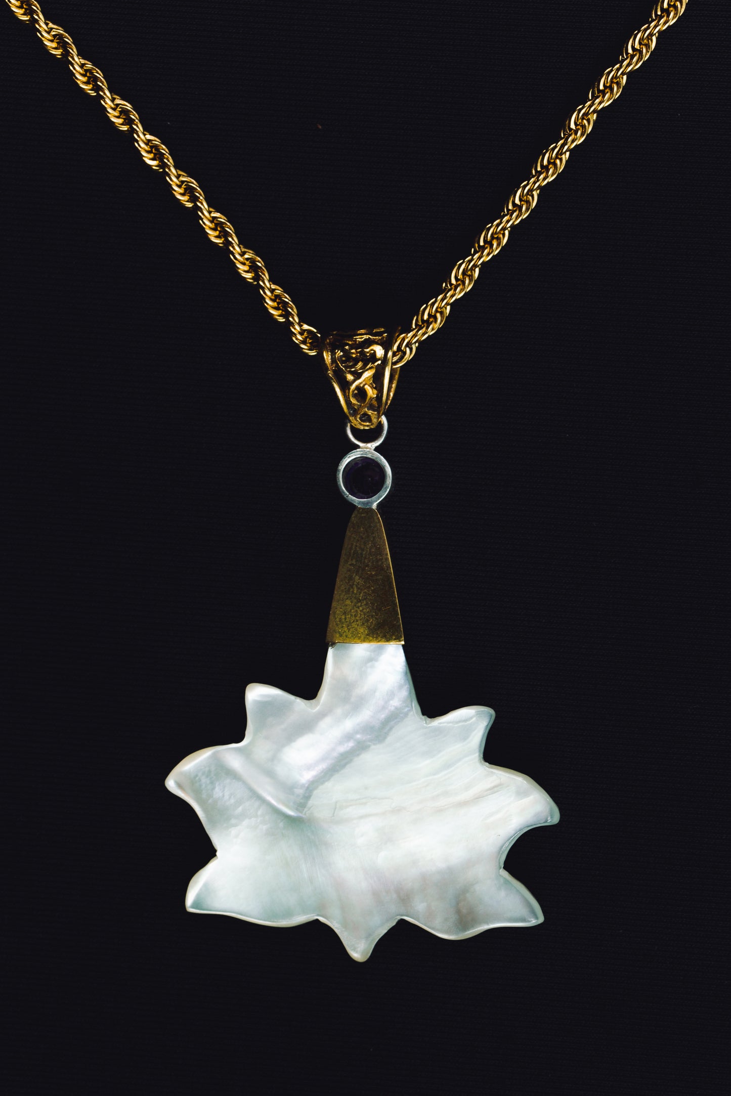 Lotus Om Drop Pendant