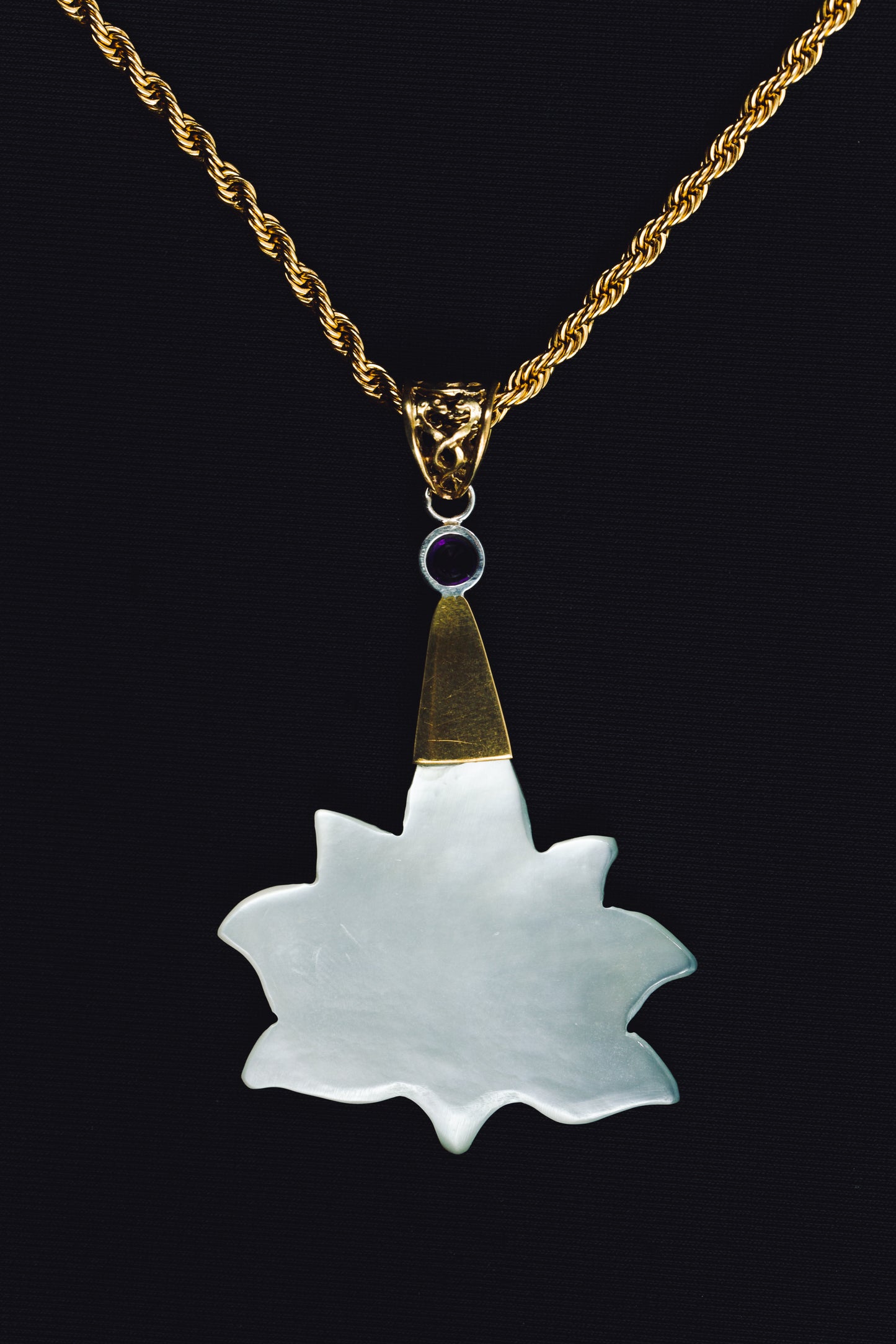 Lotus Om Drop Pendant