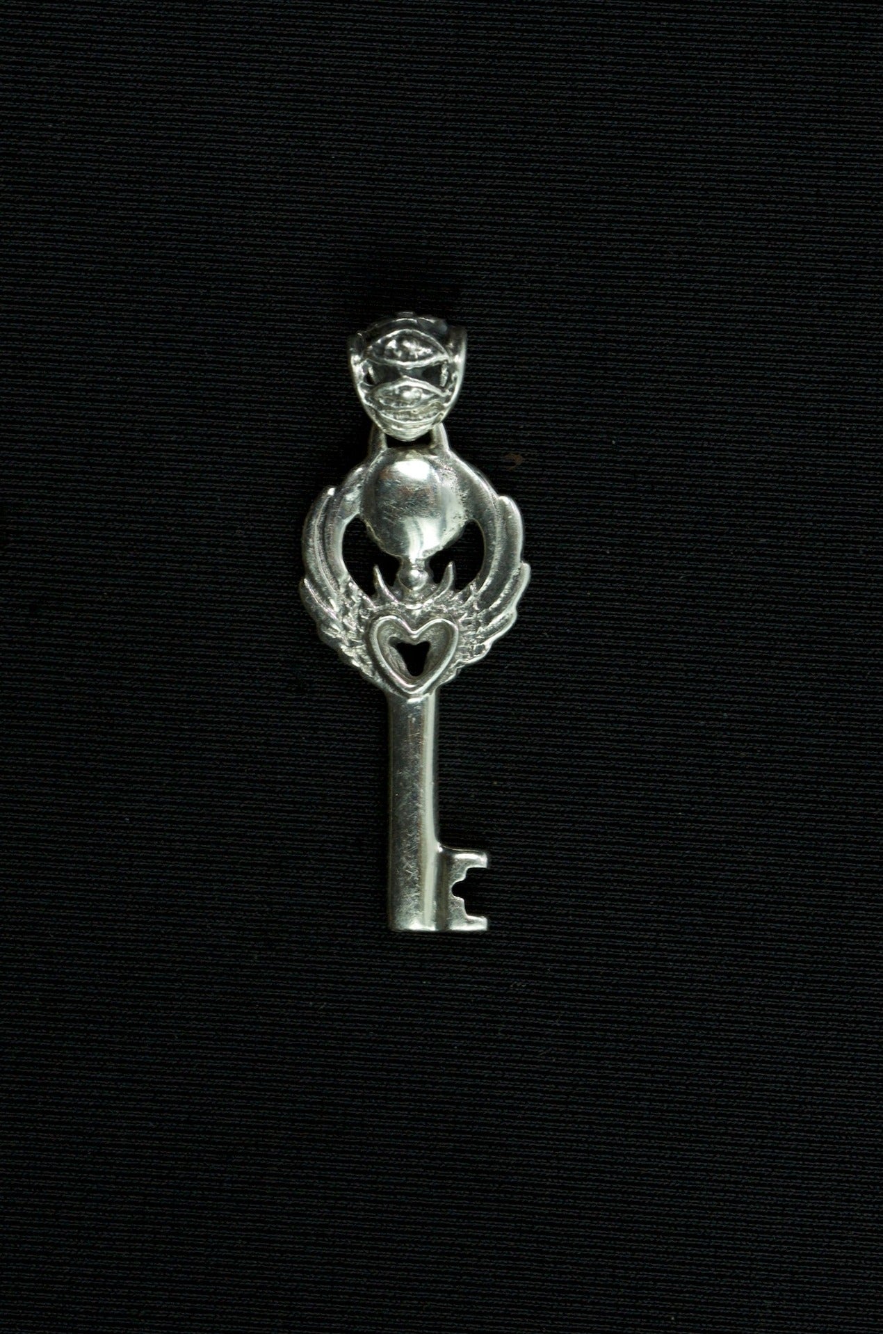Silver Love Key Pendant