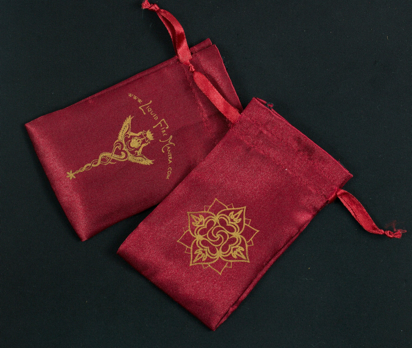Caduceus Pendant - 24K Gold Plated Liquid Fire Mantra
