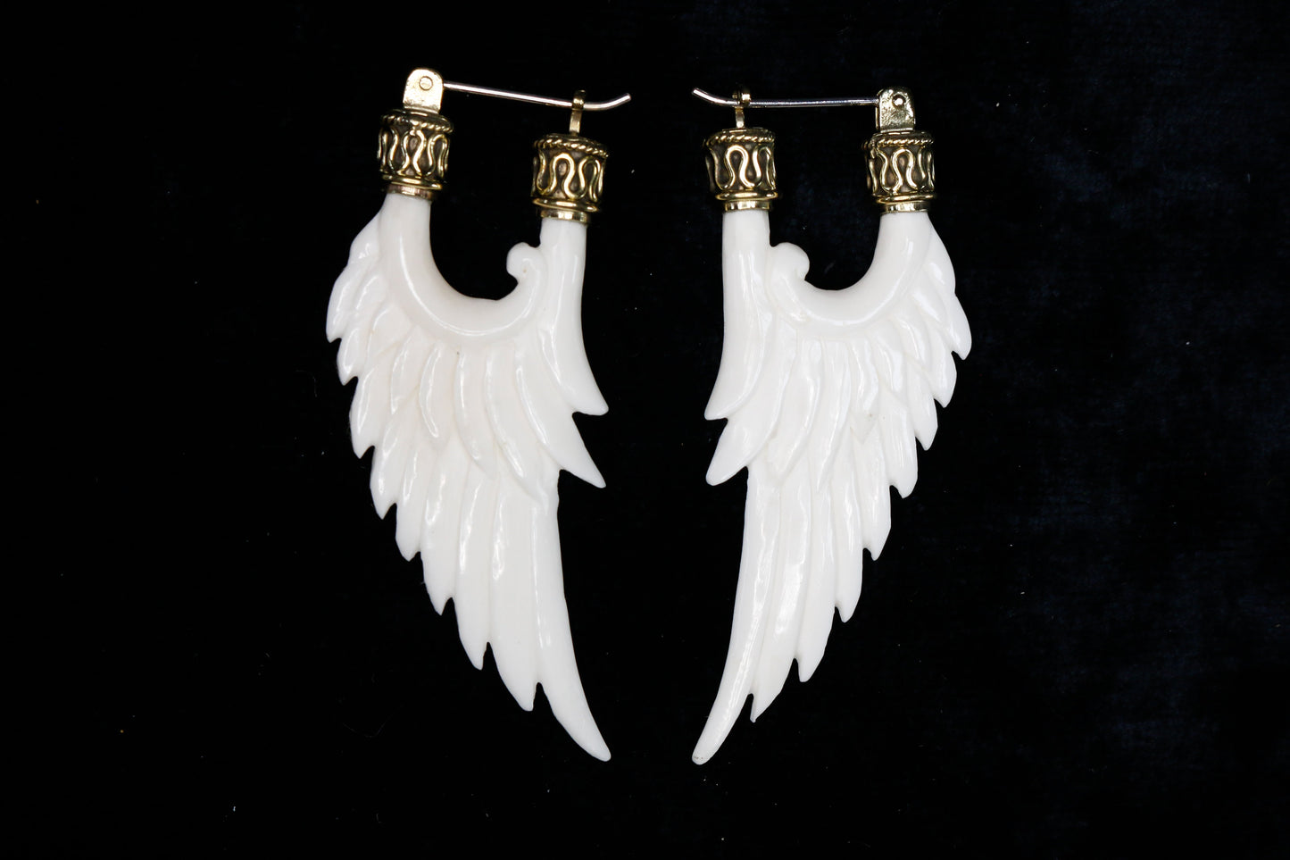 Angel Wing Earrings Liquid Fire Mantra