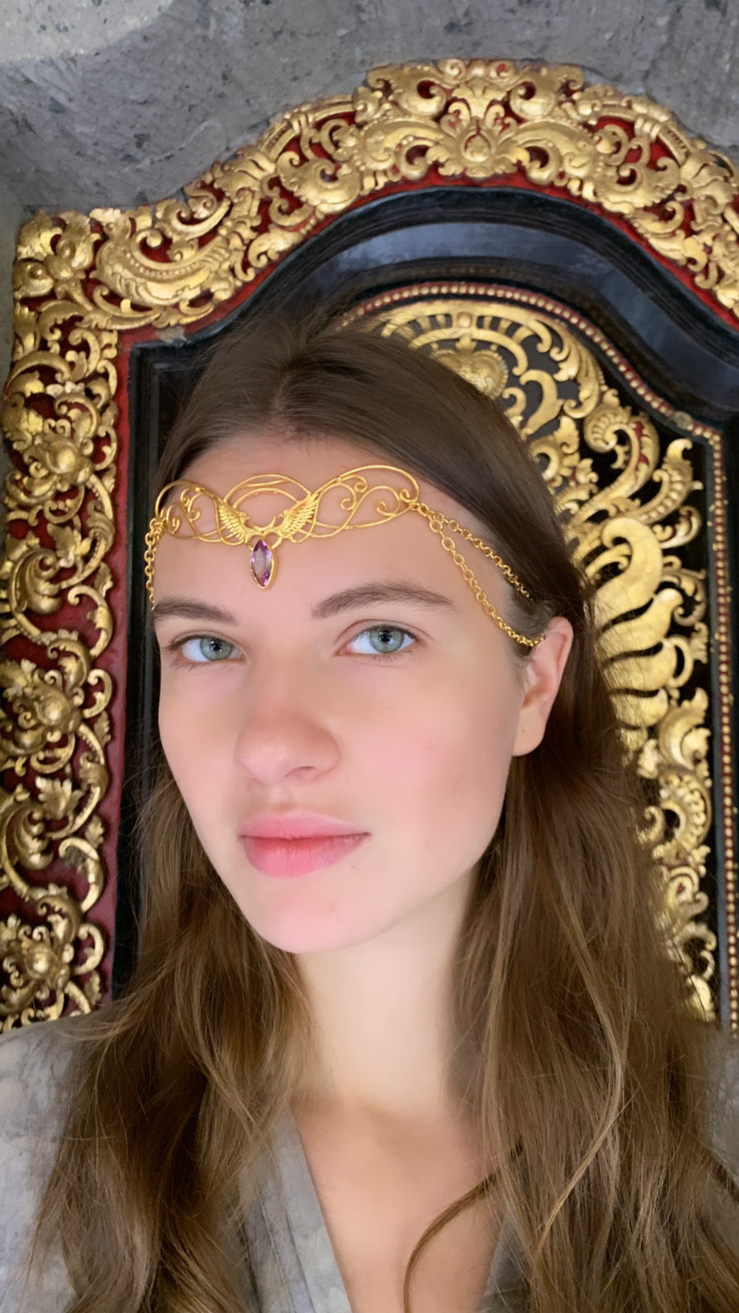 Spiral Tiara Liquid Fire Mantra