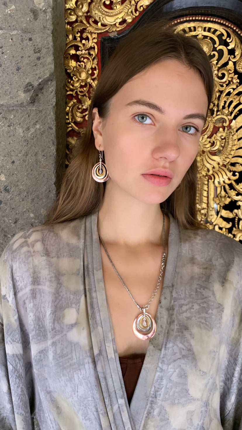 Ripple Earrings Liquid Fire Mantra
