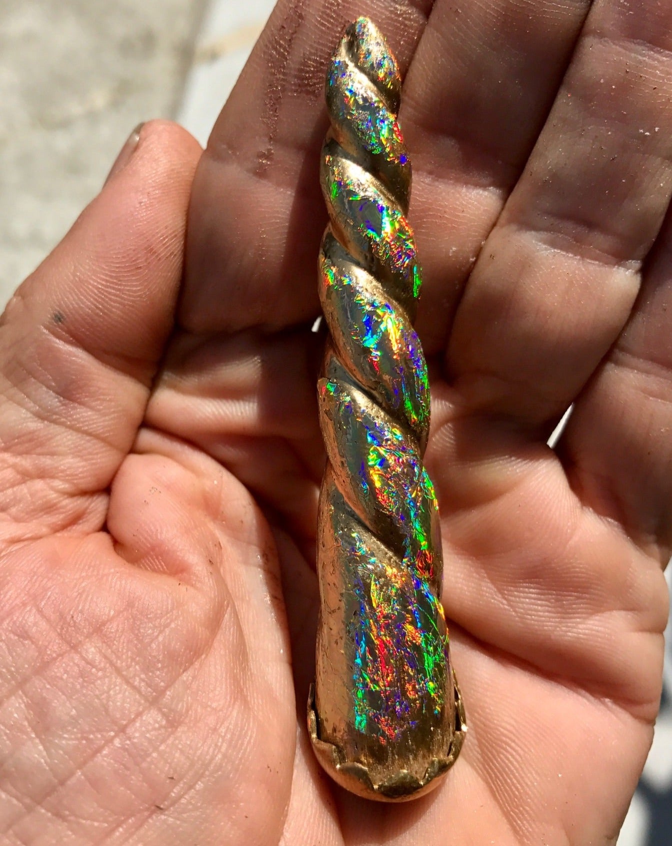 Unicorn Horn - Gold Rainbow