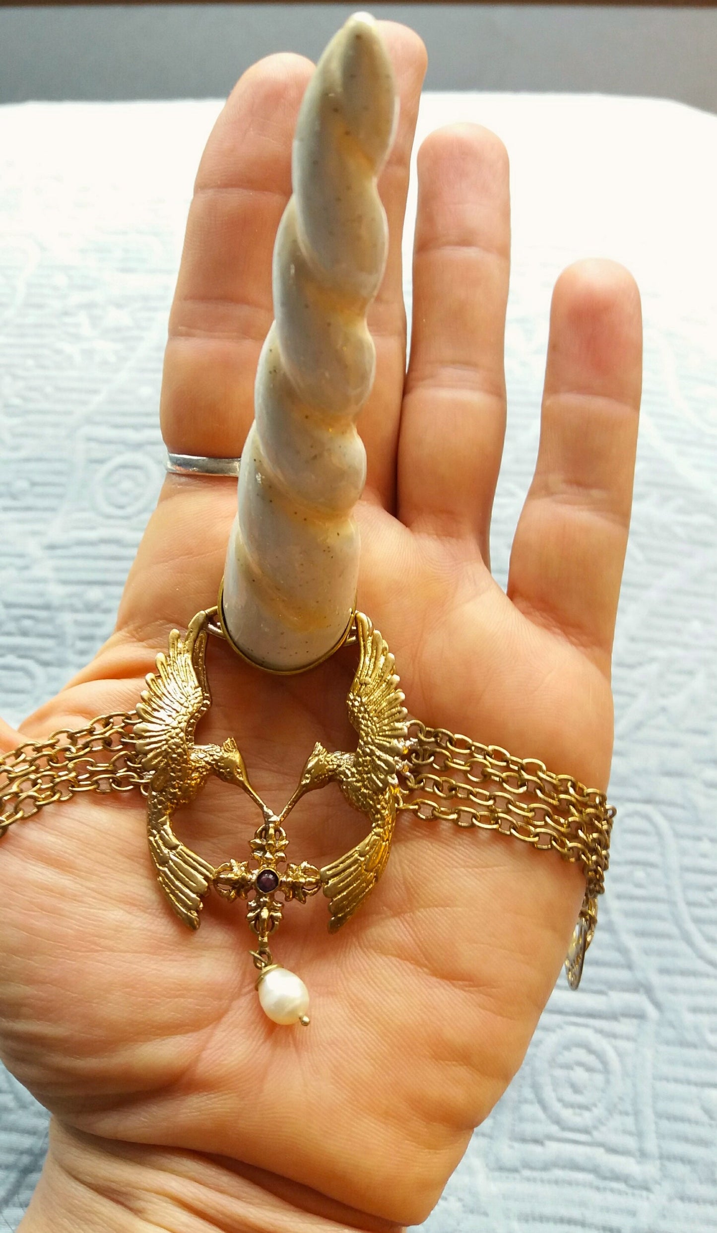 Unicorn Horn - Cream Sparkle Liquid Fire Mantra