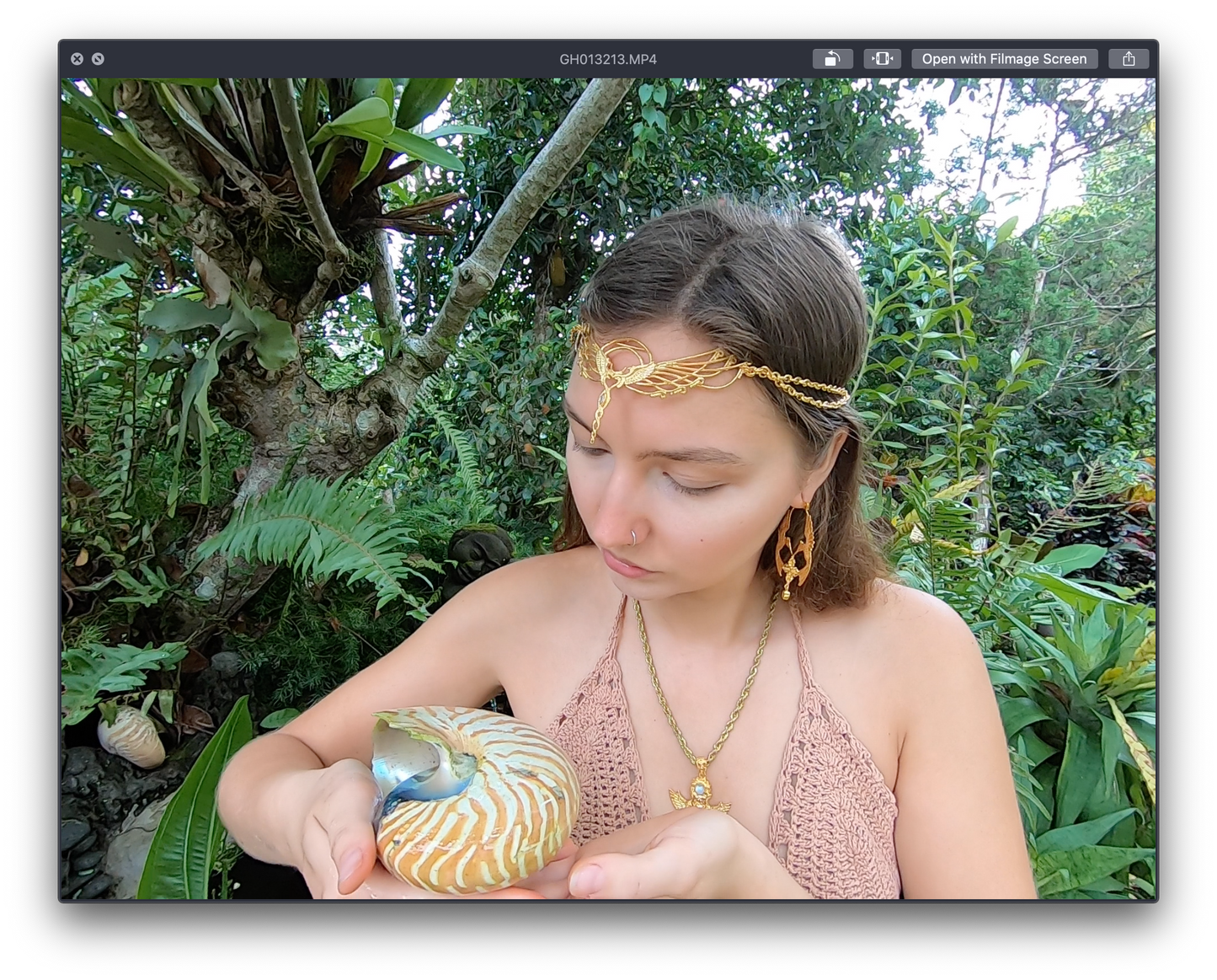 HumGaiaTri Earrings Liquid Fire Mantra