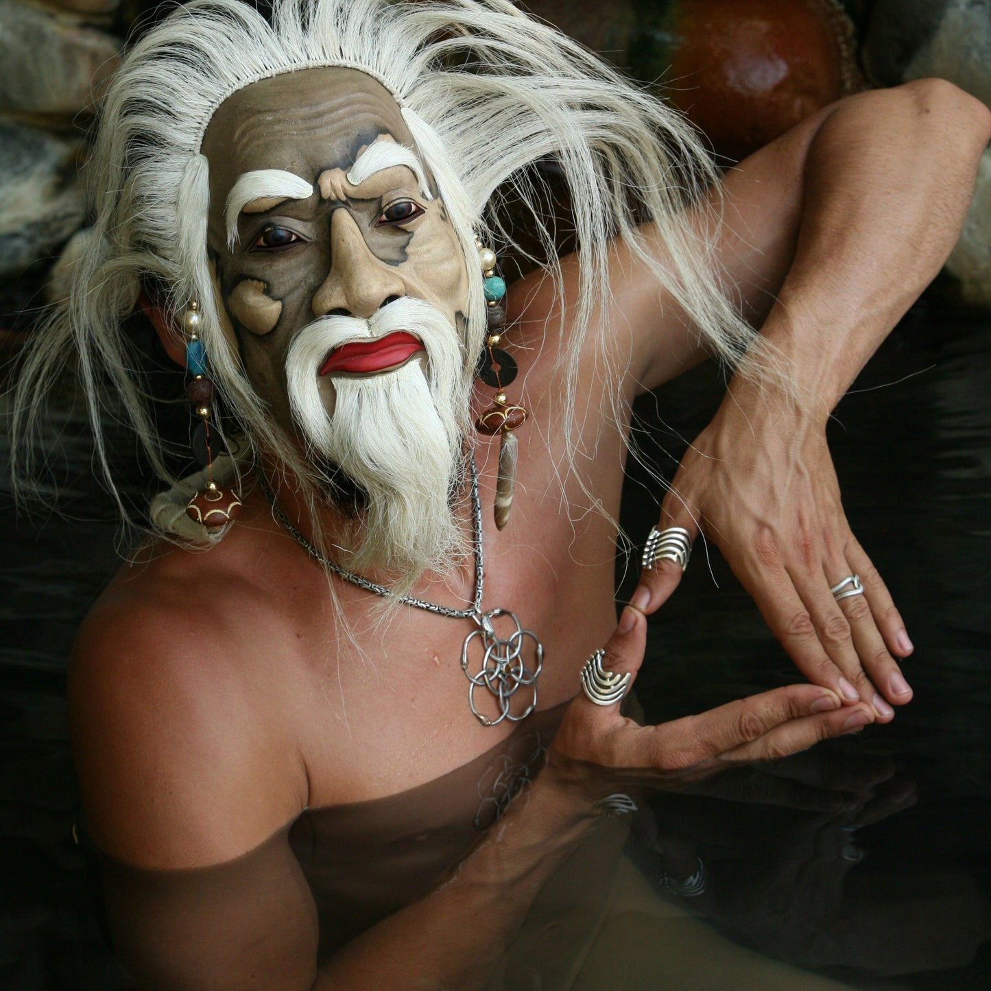 Vertebrae Ring Liquid Fire Mantra