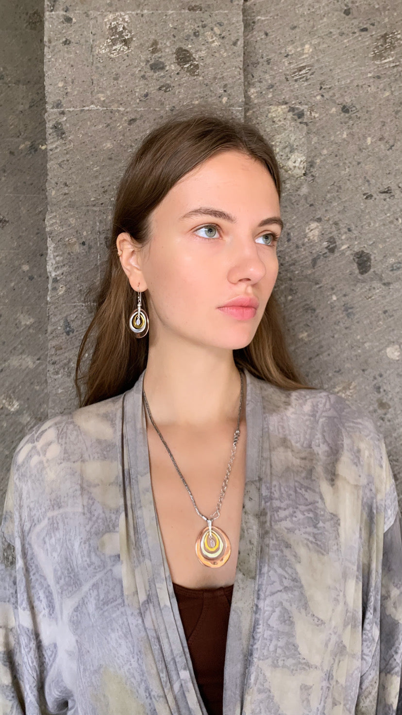 Ripple Earrings Liquid Fire Mantra