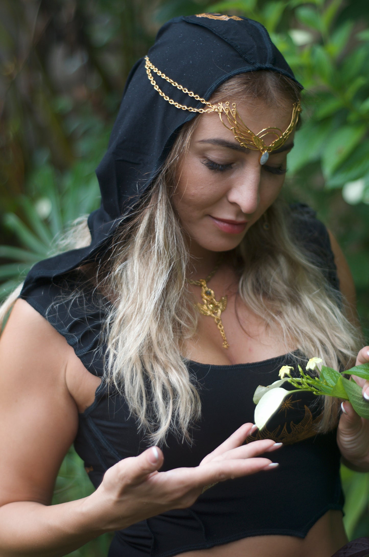 Wing Tiara - 24K Gold Plated Liquid Fire Mantra