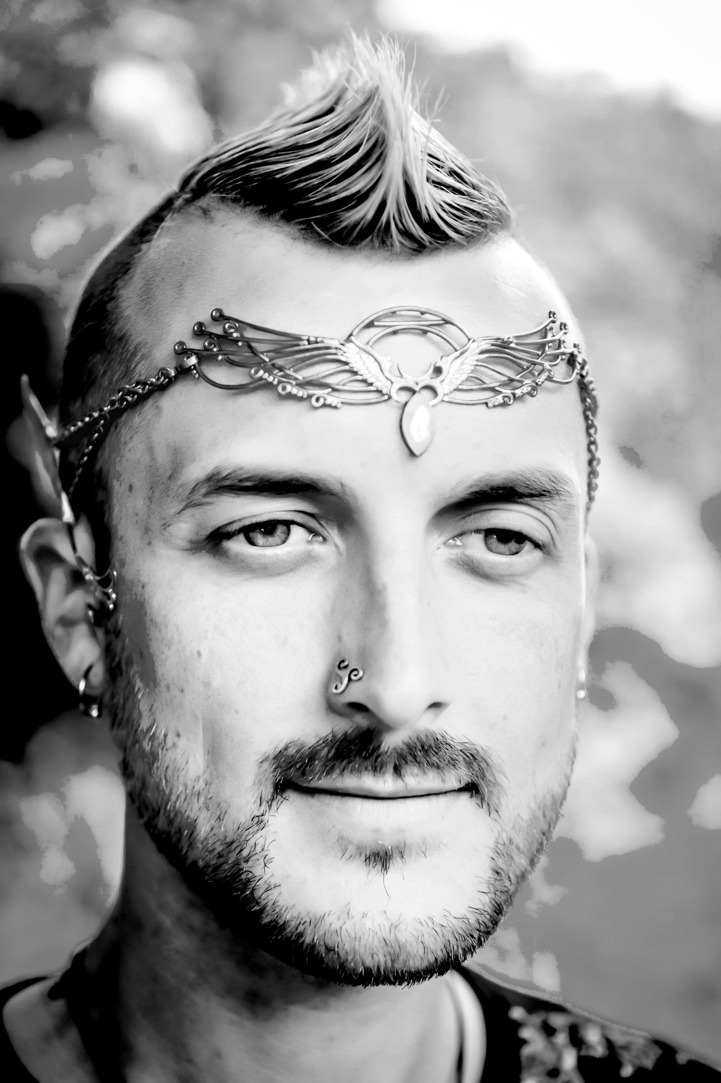 Wing Tiara - Silver Plated Liquid Fire Mantra