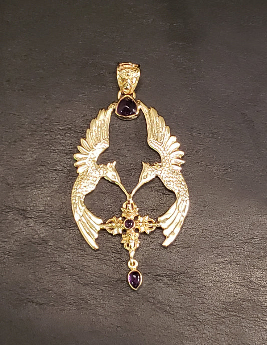 Flying Vadra Pendant Gold