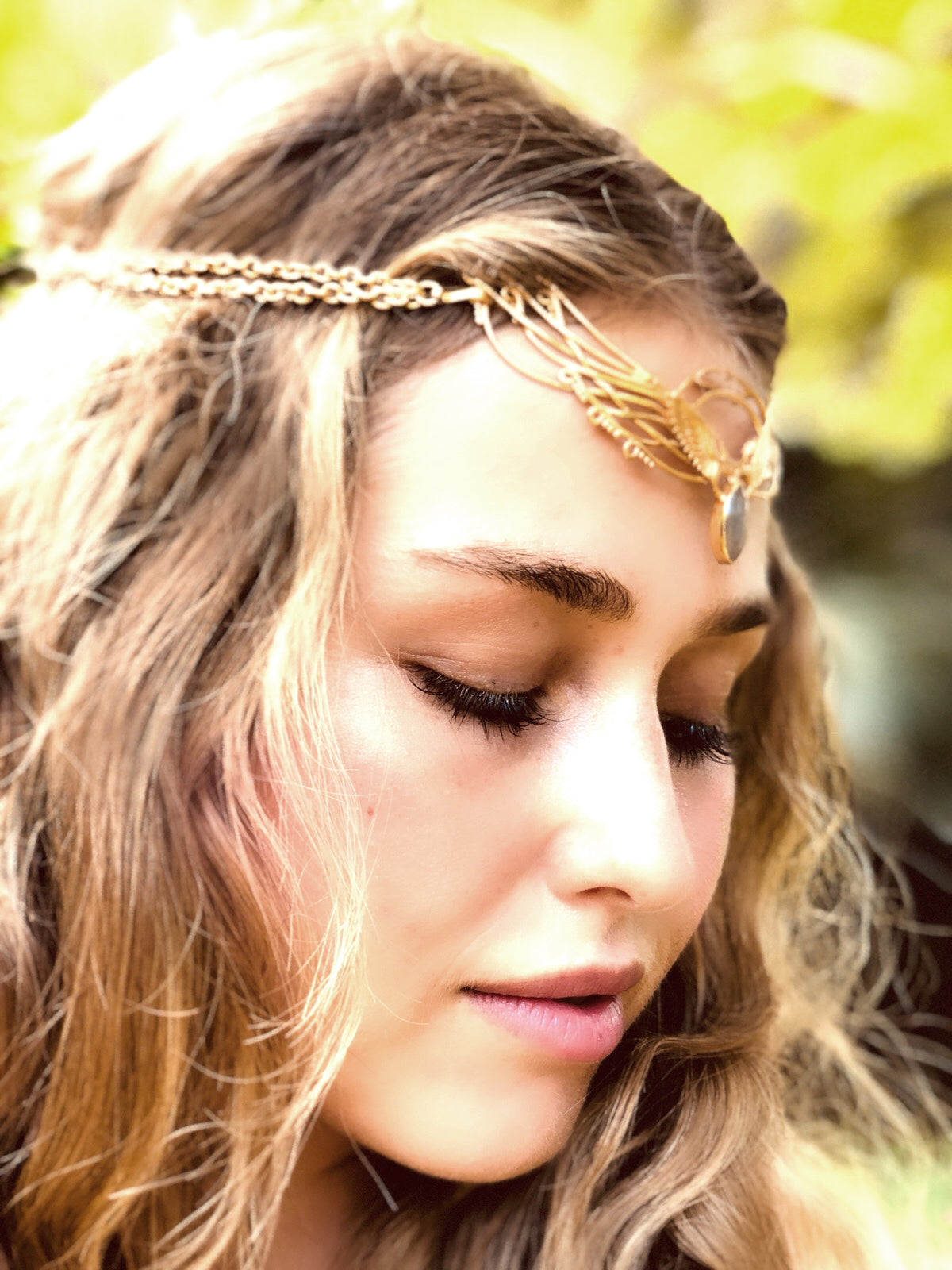 Wing Tiara - 24K Gold Plated Liquid Fire Mantra