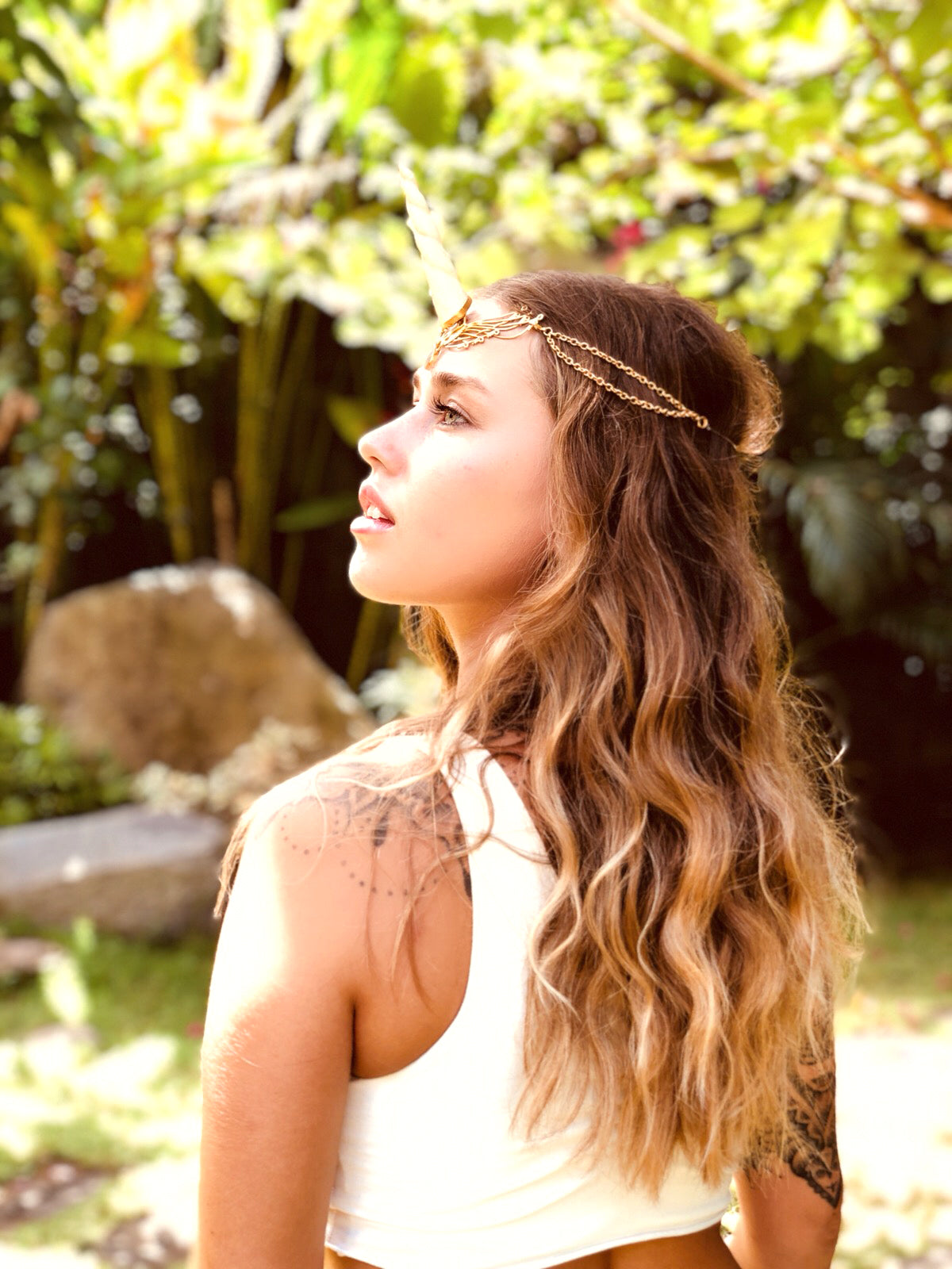 Wing Tiara - 24K Gold Plated Liquid Fire Mantra