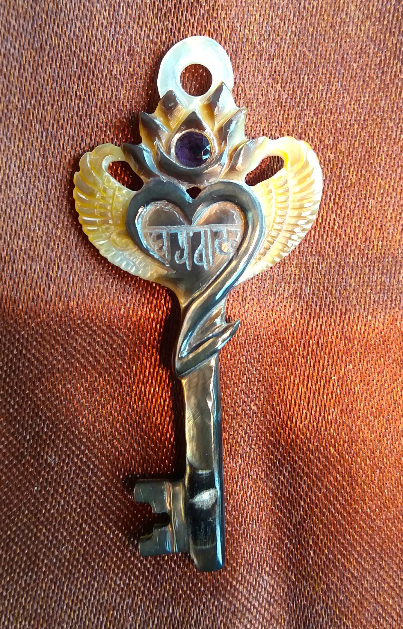 Gratitude Key Pendant