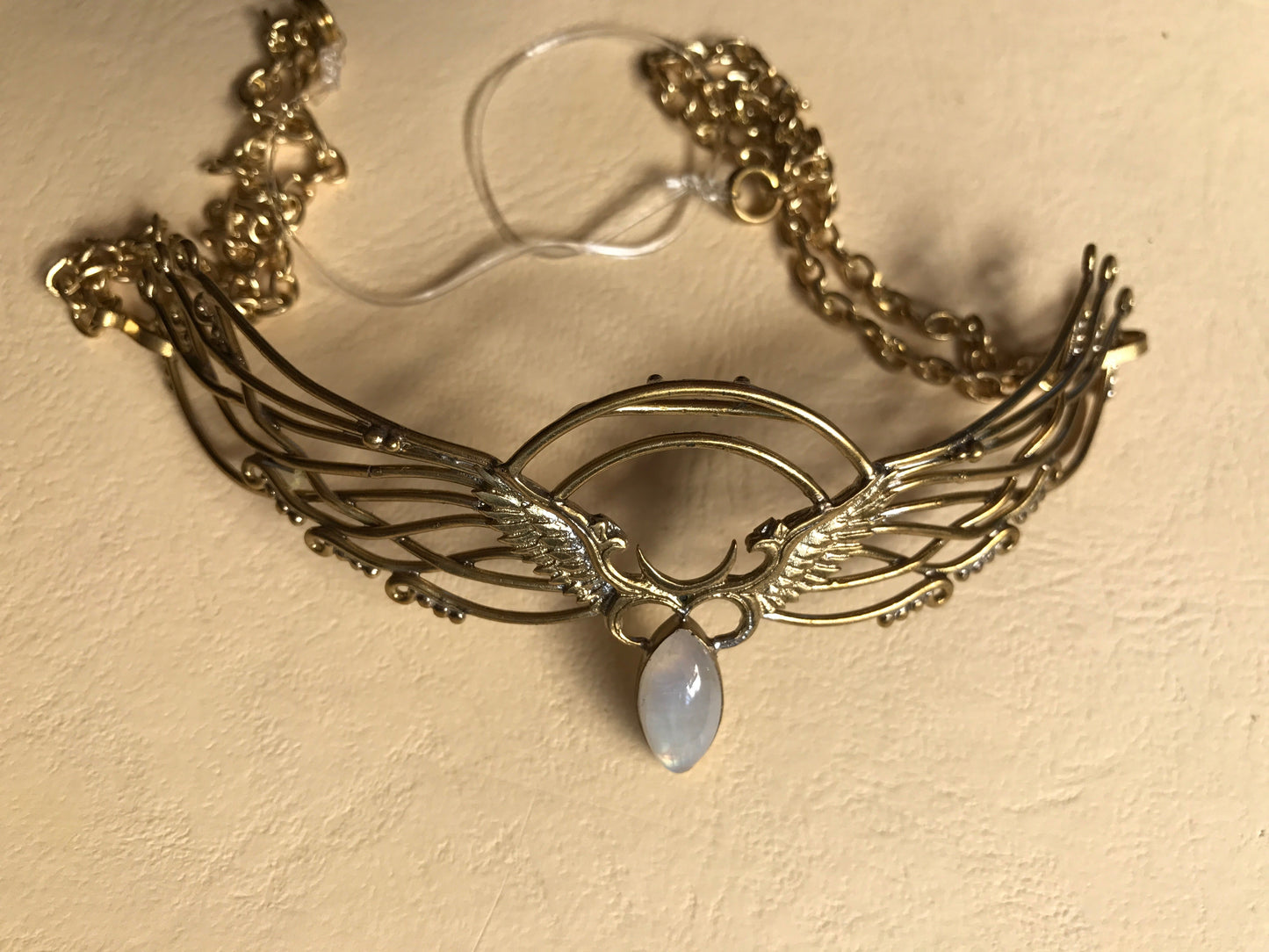 Wing Tiara - Brass Liquid Fire Mantra