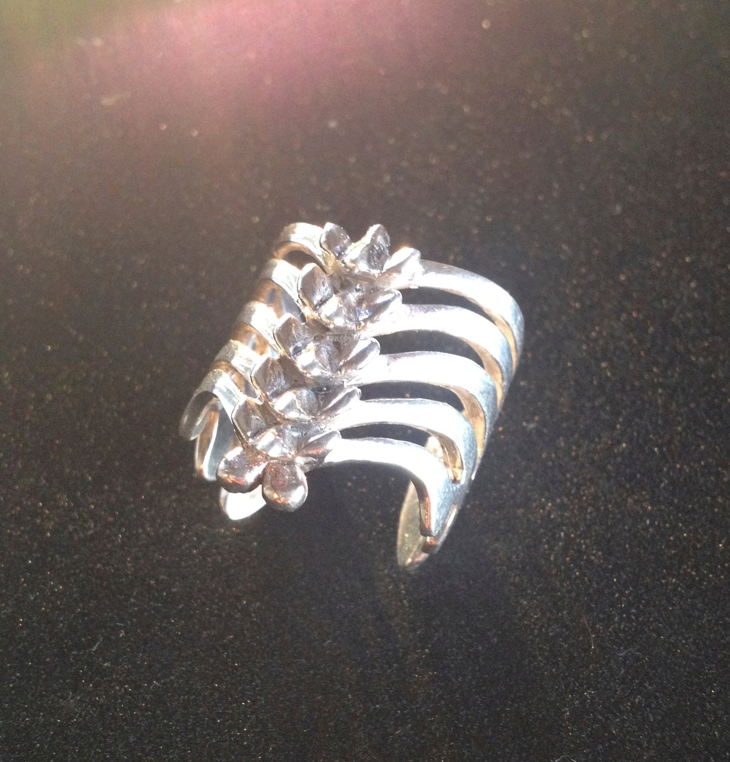 Vertebrae Ring Liquid Fire Mantra