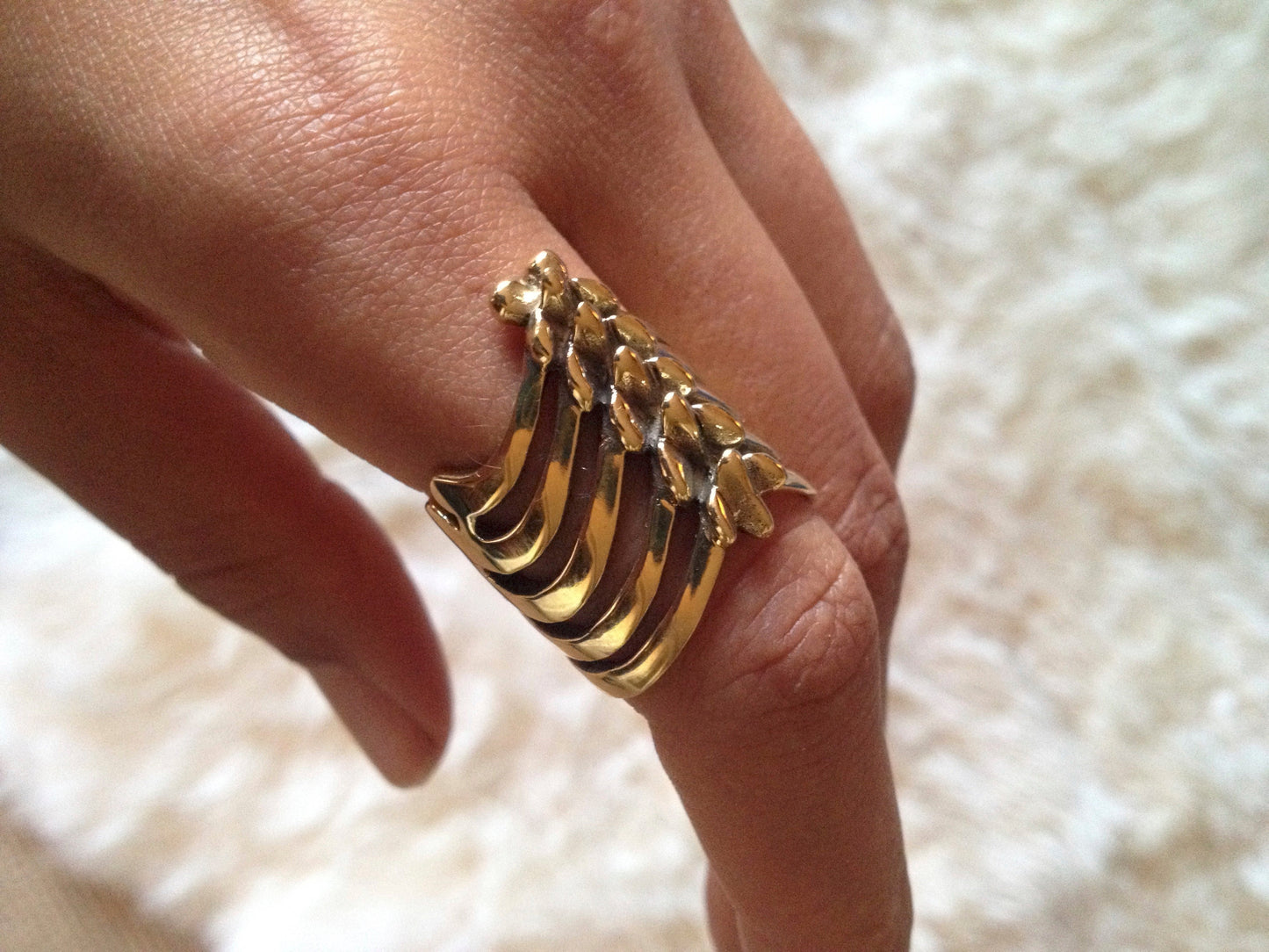 Vertebrae Ring Liquid Fire Mantra