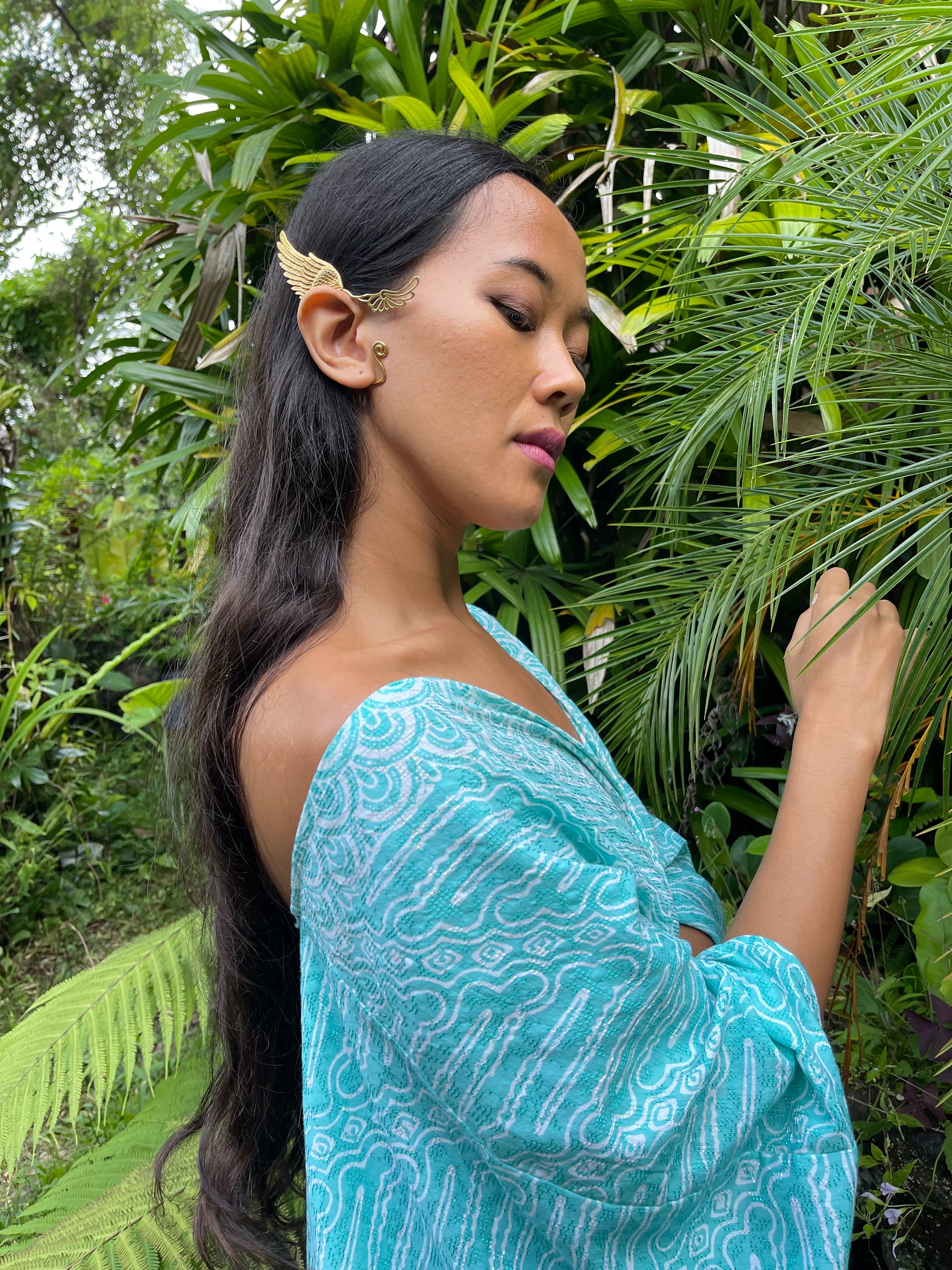 Wing Ear Cuffs - 24K Gold Plated Liquid Fire Mantra