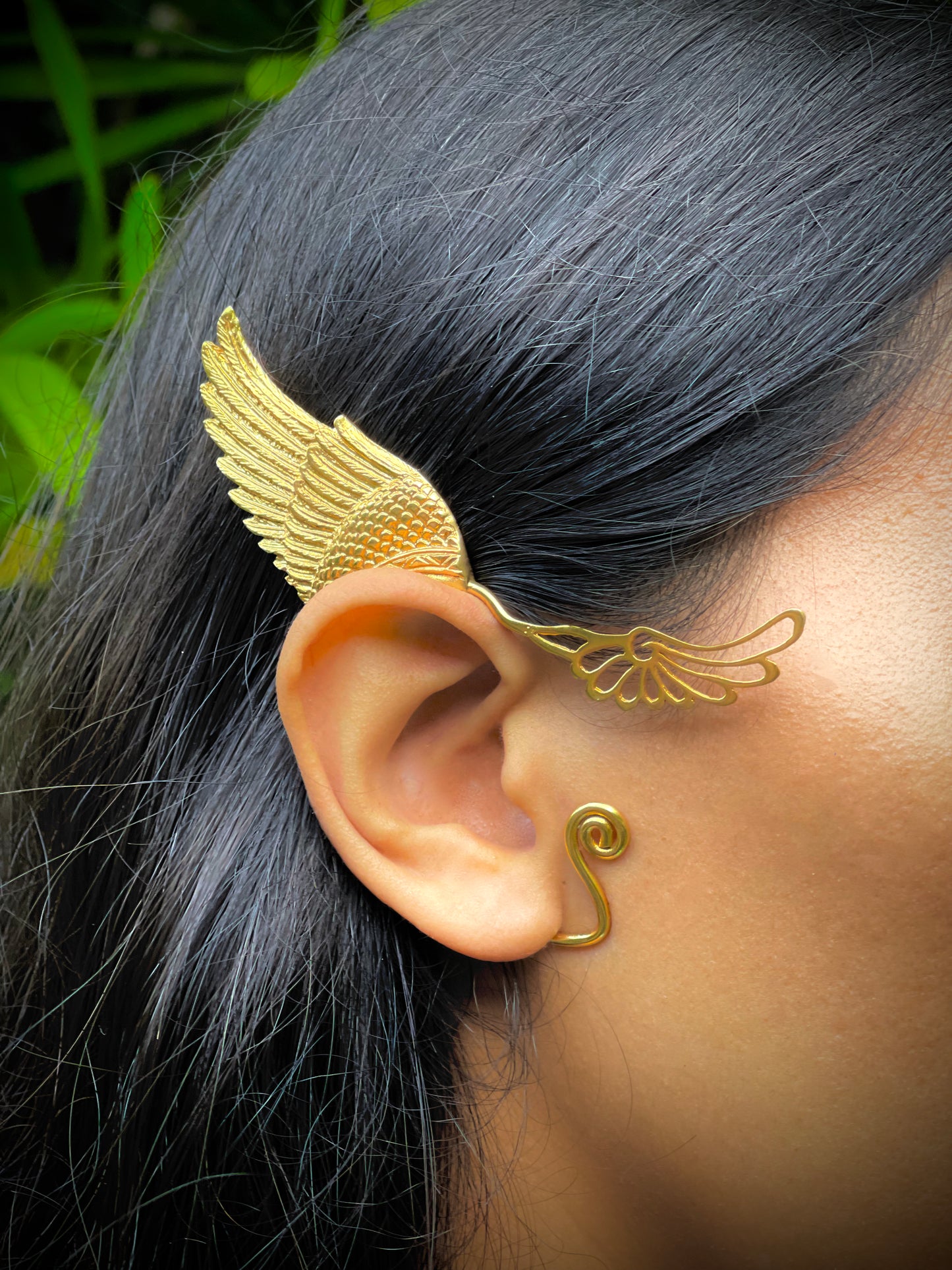 wing ear cuffs 24k gold plated