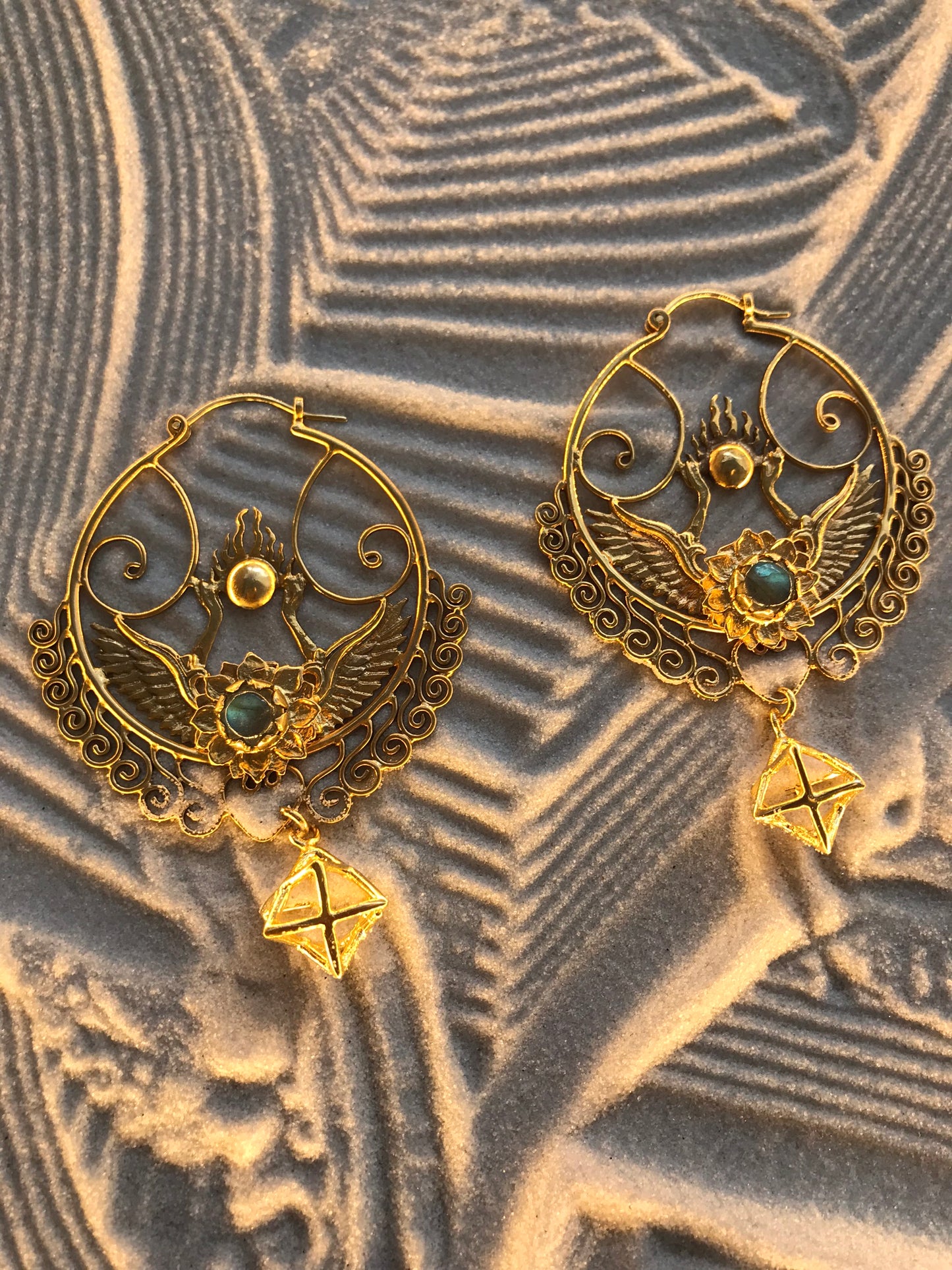 Shakti Bhakti Earrings - 24K Gold Plated