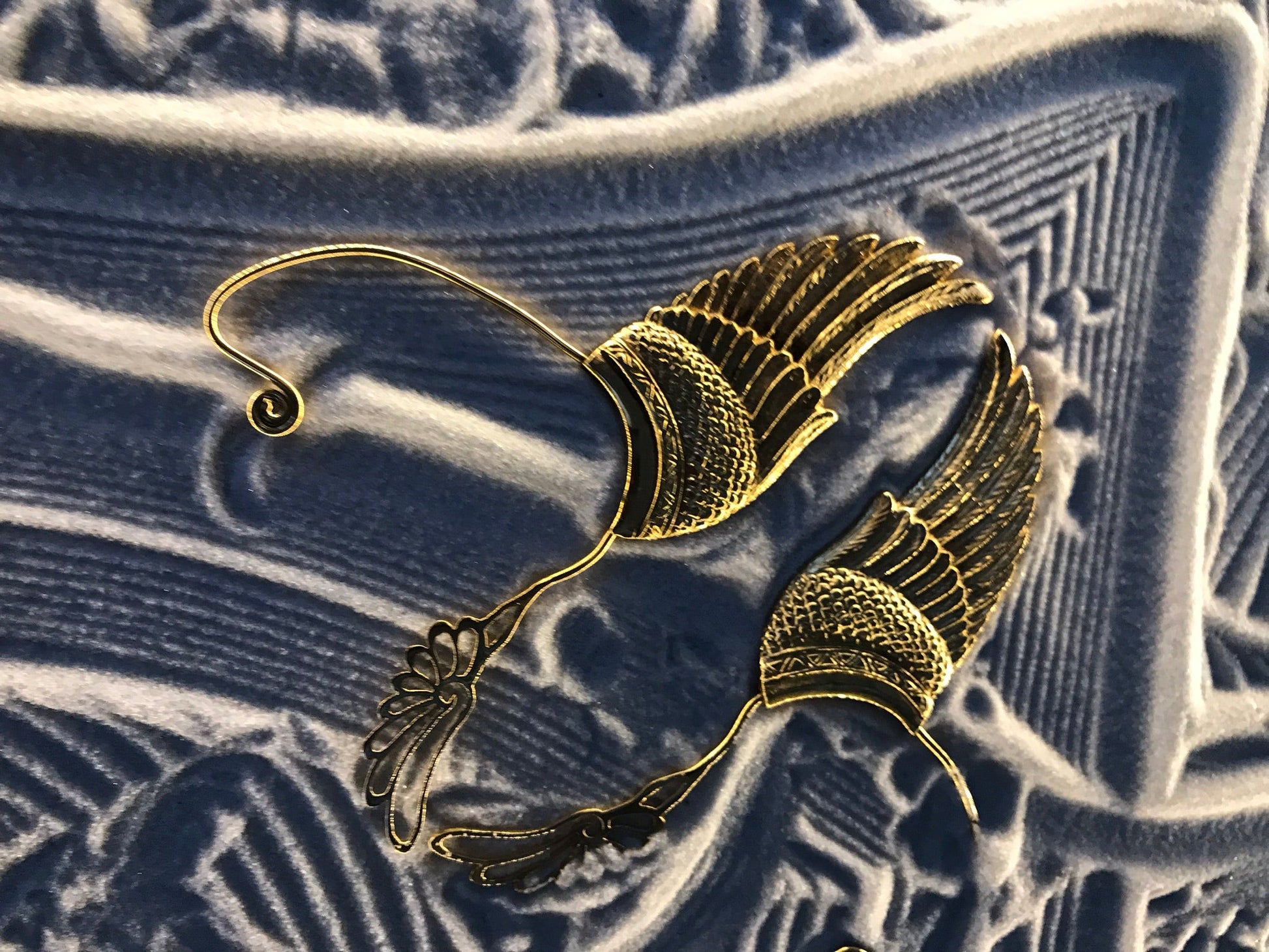 Wing Ear Cuffs - 24K Gold Plated Liquid Fire Mantra