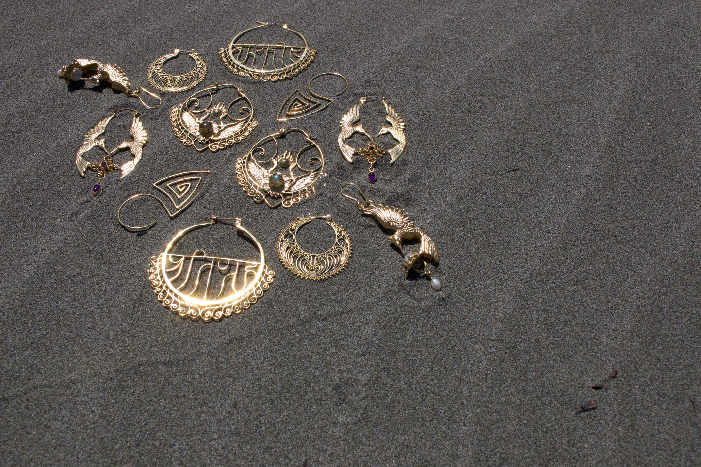 Pratigrana Earrings Liquid Fire Mantra