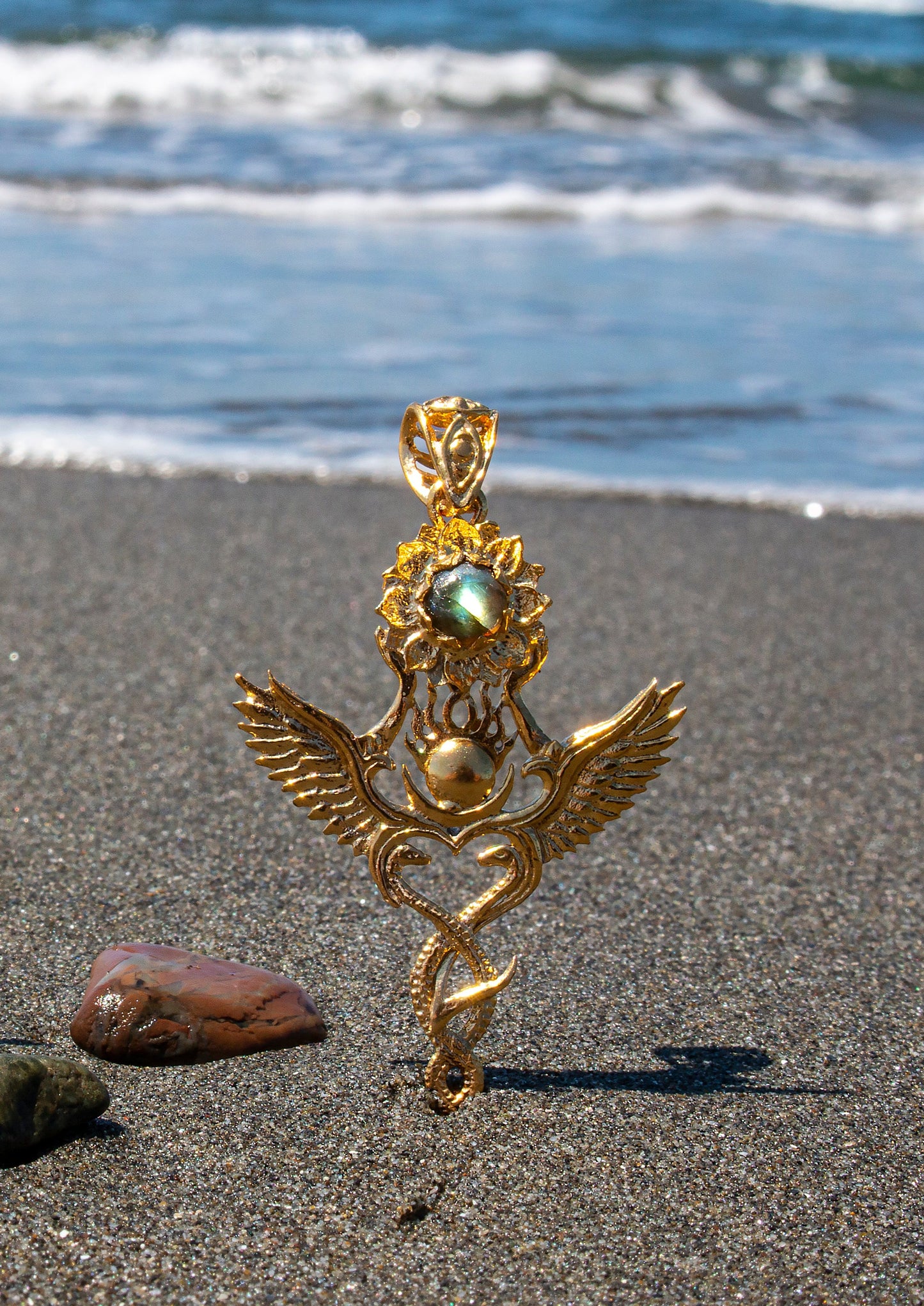24k gold plated creation pendant