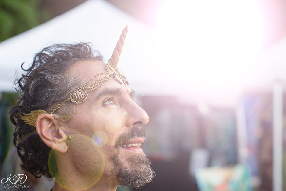 Unicorn Horn - Natural Wood Liquid Fire Mantra