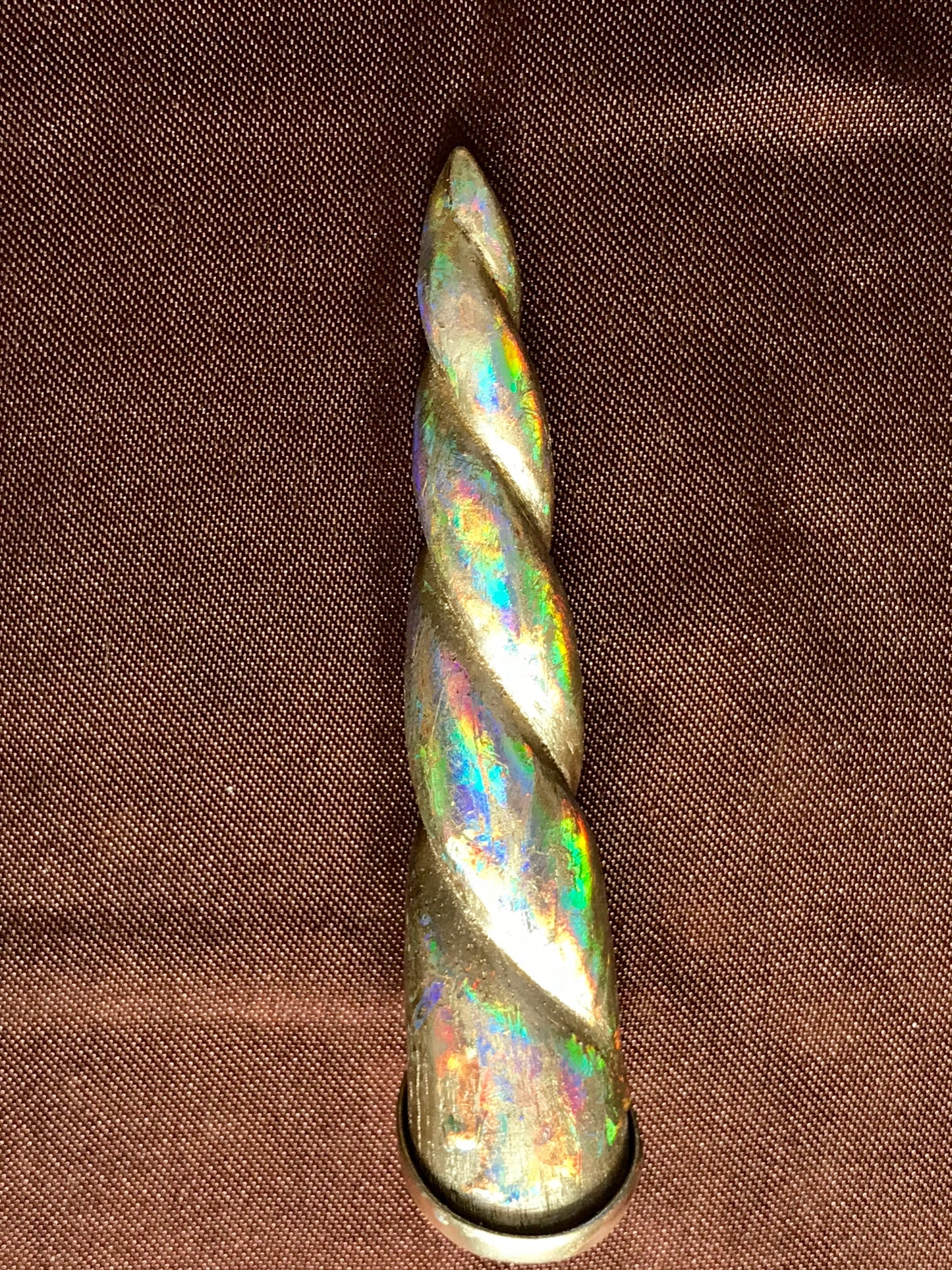 Unicorn Horn - Gold Rainbow Liquid Fire Mantra