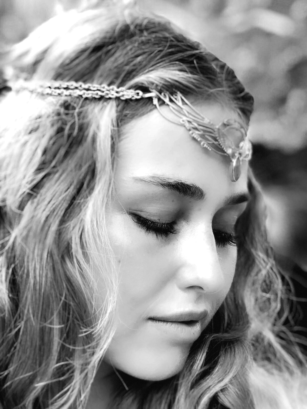 Wing Tiara - Silver Plated Liquid Fire Mantra