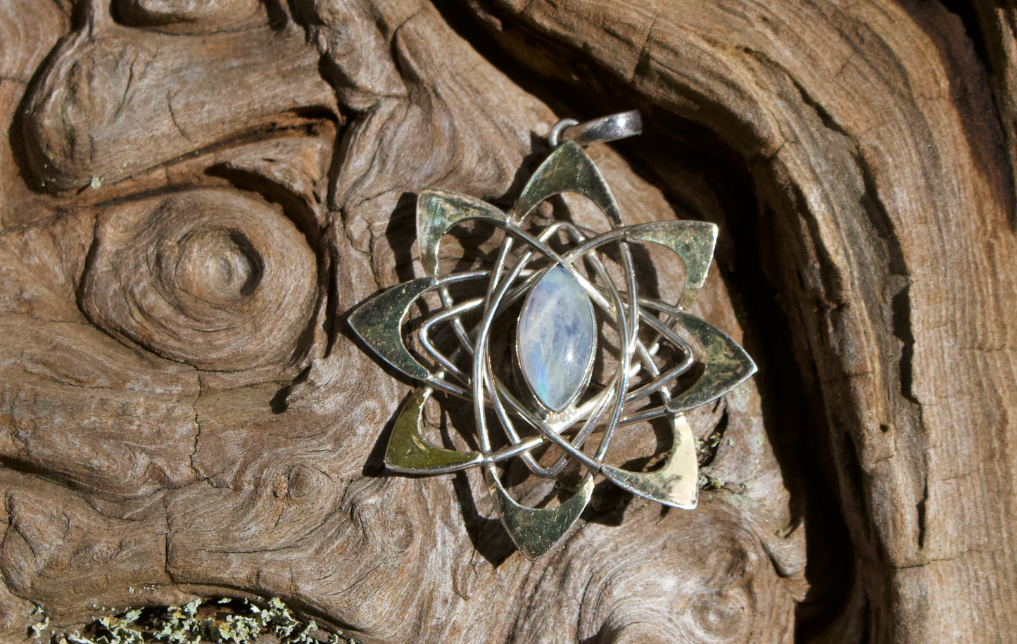 Pleiadean Star pendant Liquid Fire Mantra