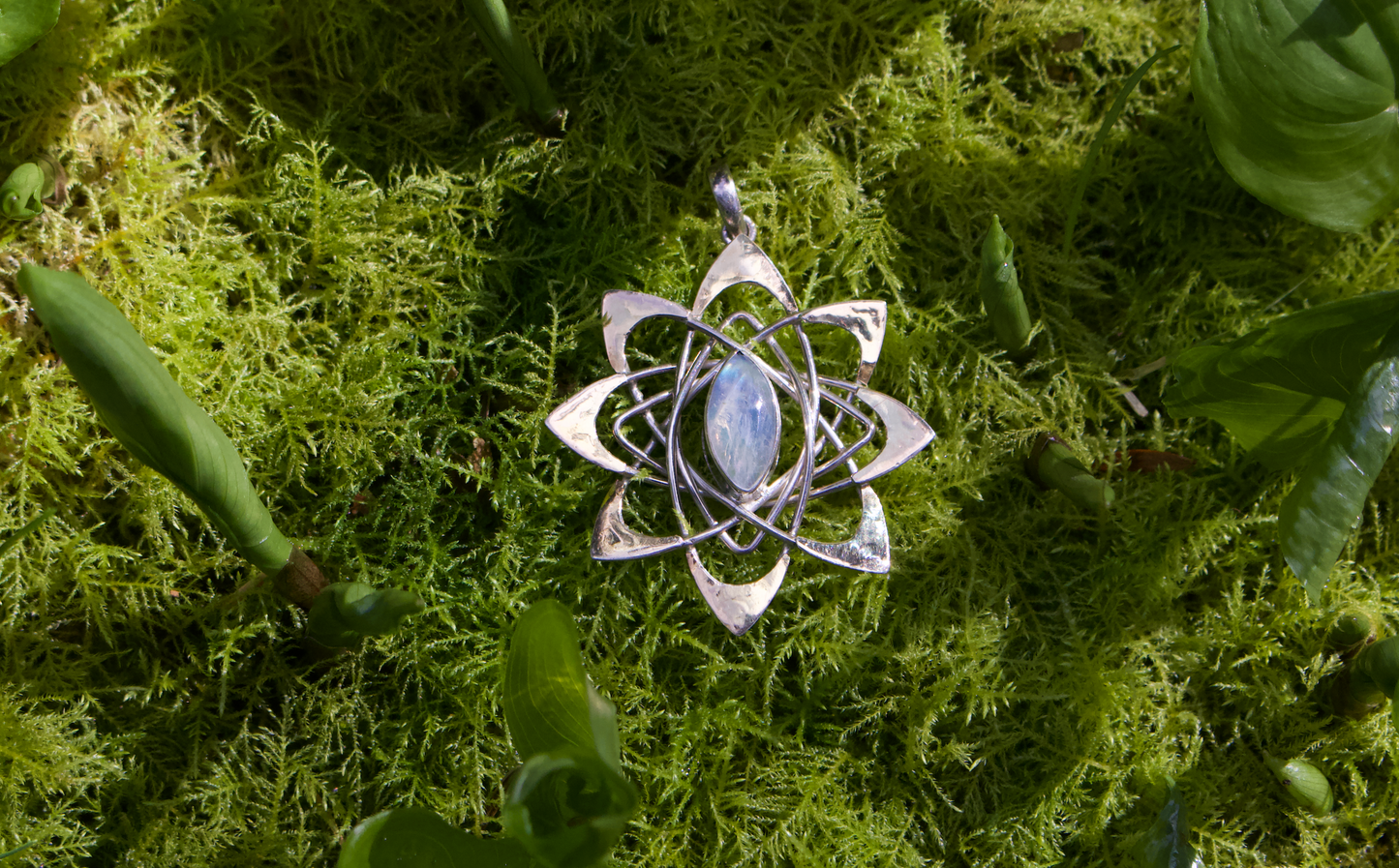 Pleiadean Star pendant Liquid Fire Mantra