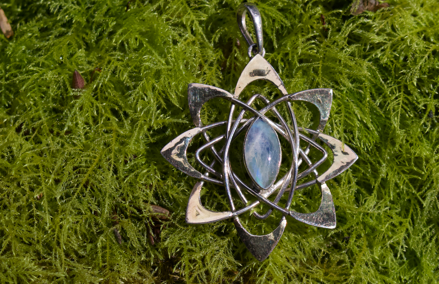 Pleiadean Star pendant Liquid Fire Mantra