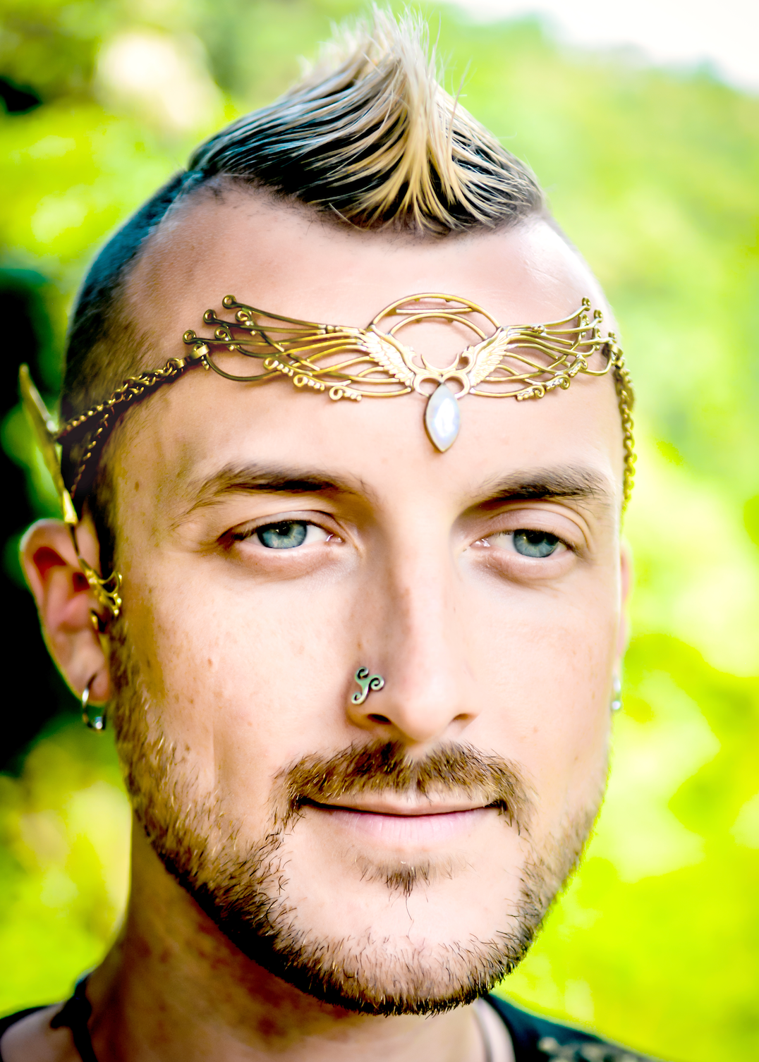 Wing Tiara - 24K Gold Plated Liquid Fire Mantra