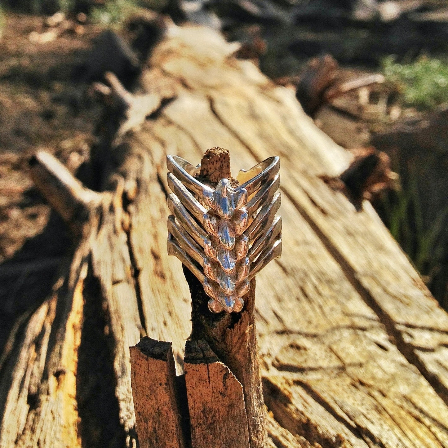 Vertebrae Ring Liquid Fire Mantra