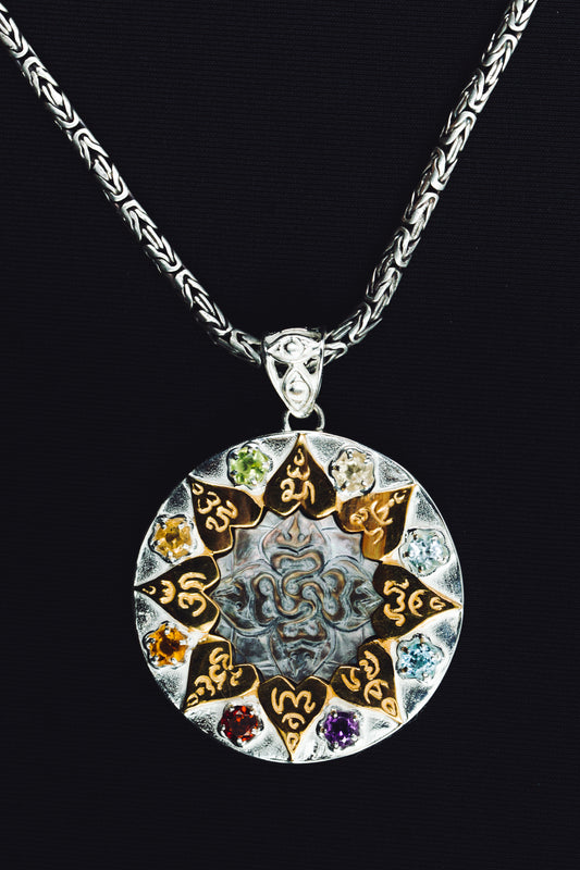 Sterling Silver Compass Pendant