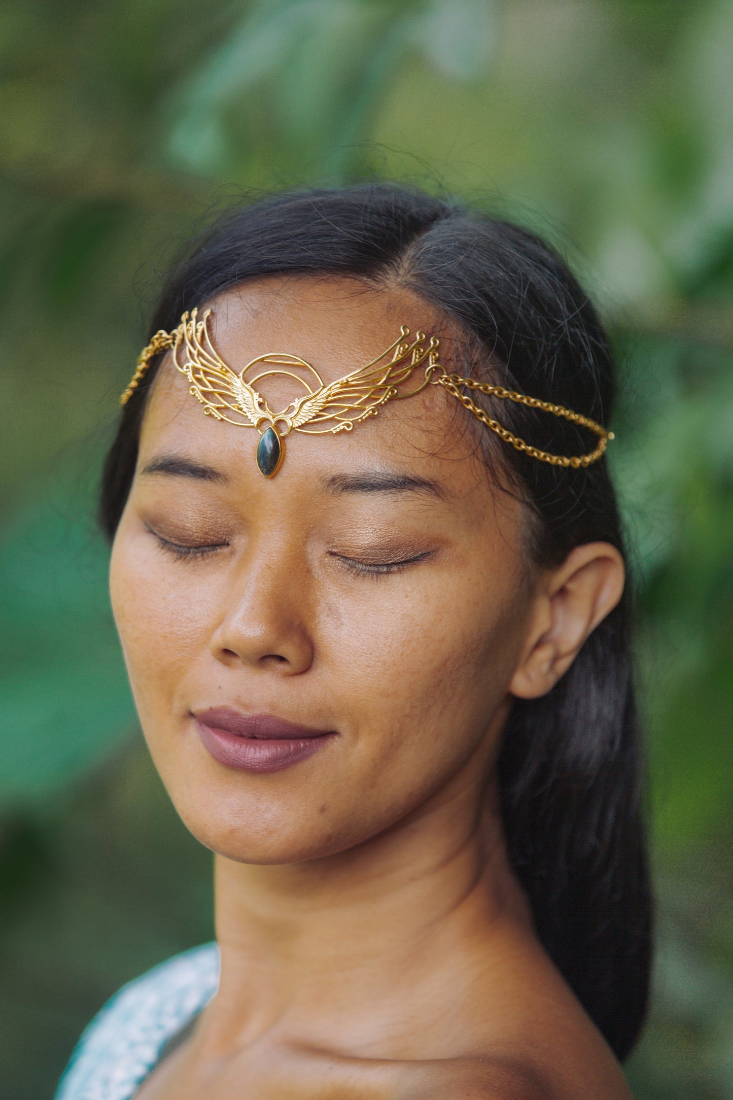 Wing Tiara - 24K Gold Plated Liquid Fire Mantra